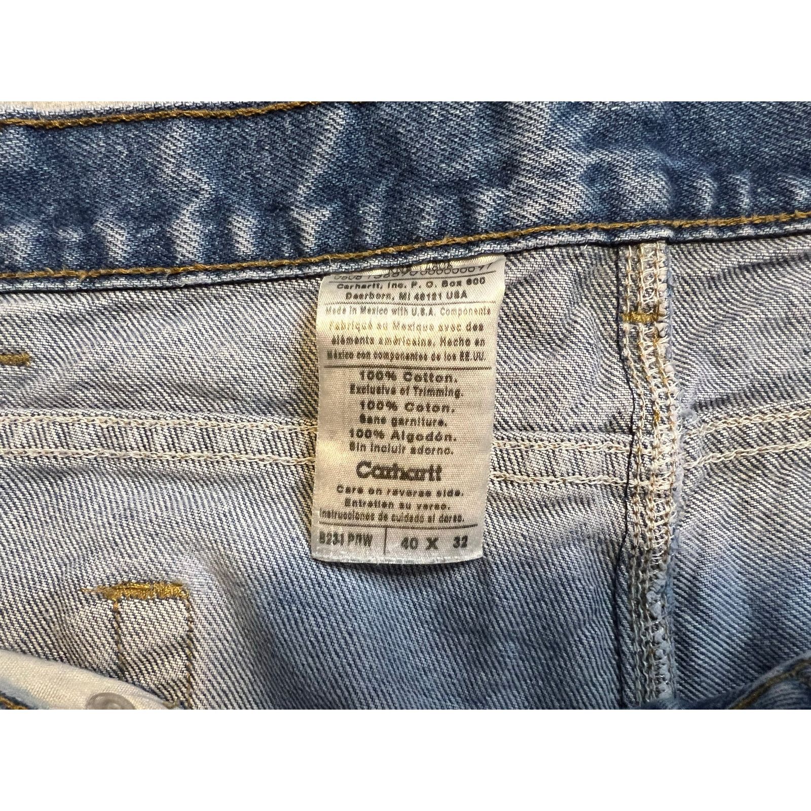 Carhartt Carhartt Faded Carpenter Workwear Jeans 40x32 Size US 40 / EU 56 - 3 Thumbnail