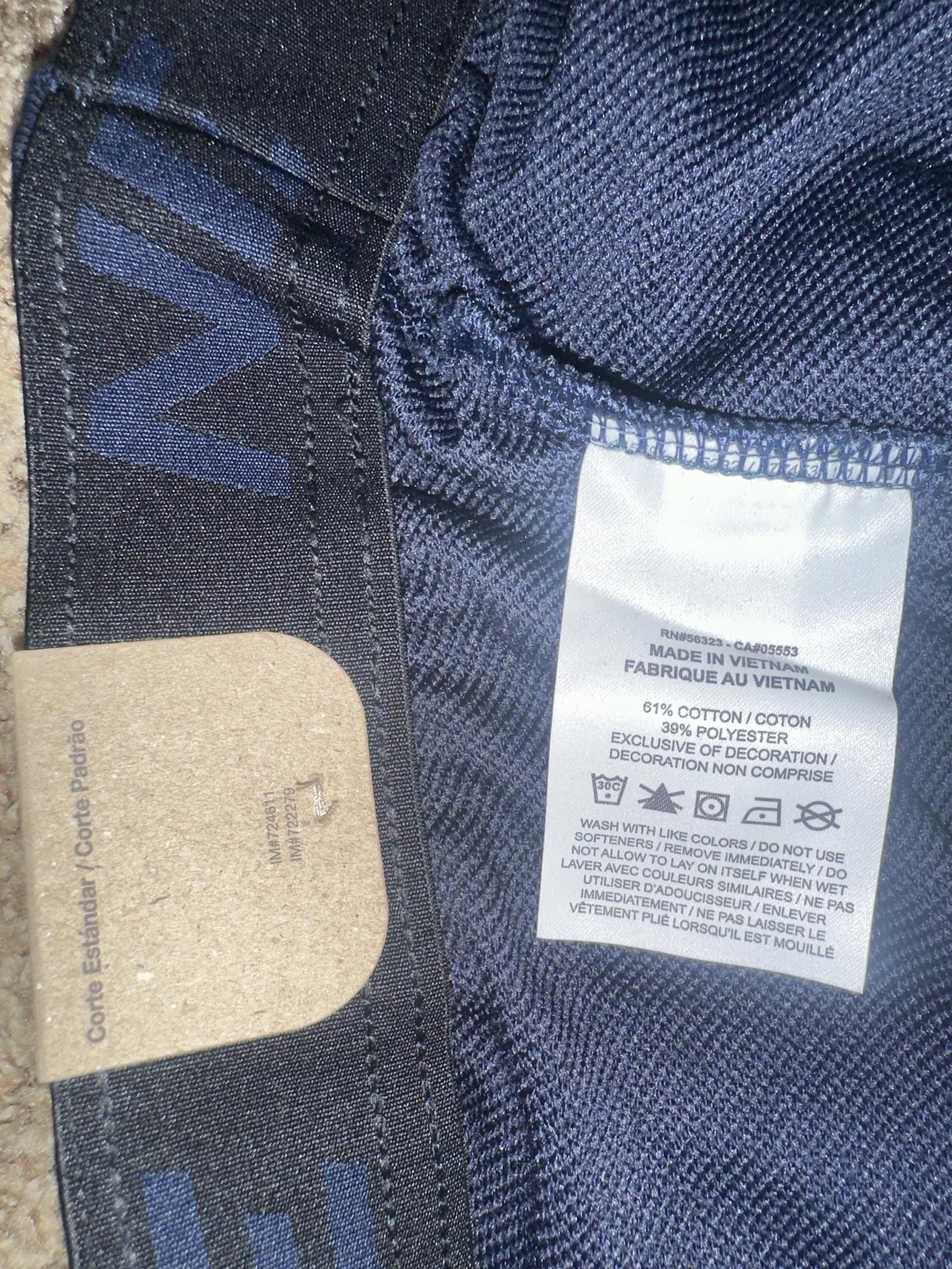 Nike Nike Men's Dri-FIT Training Navy Pants Size US 36 / EU 52 - 7 Thumbnail