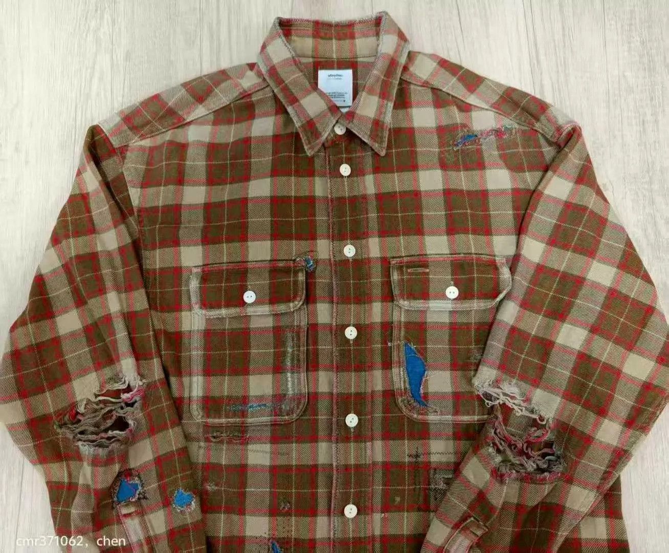 Visvim VISVIM 20AW LUMBER CHECK L/S CRASH Beige 1 95 New Shirt Size US S / EU 44-46 / 1 - 2 Thumbnail