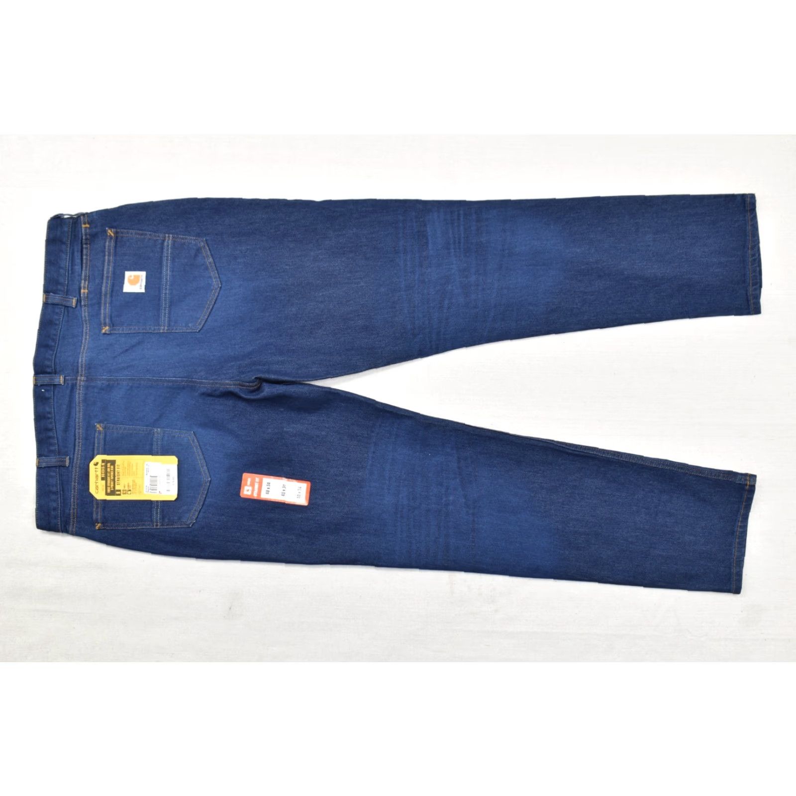 Carhartt Carhartt Men's Straight Fit Jeans Size 40x34 Denim Blue Cotton Blend NEW Regular 5-Pocket Force Blue Size US 40 / EU 56 - 7 Thumbnail