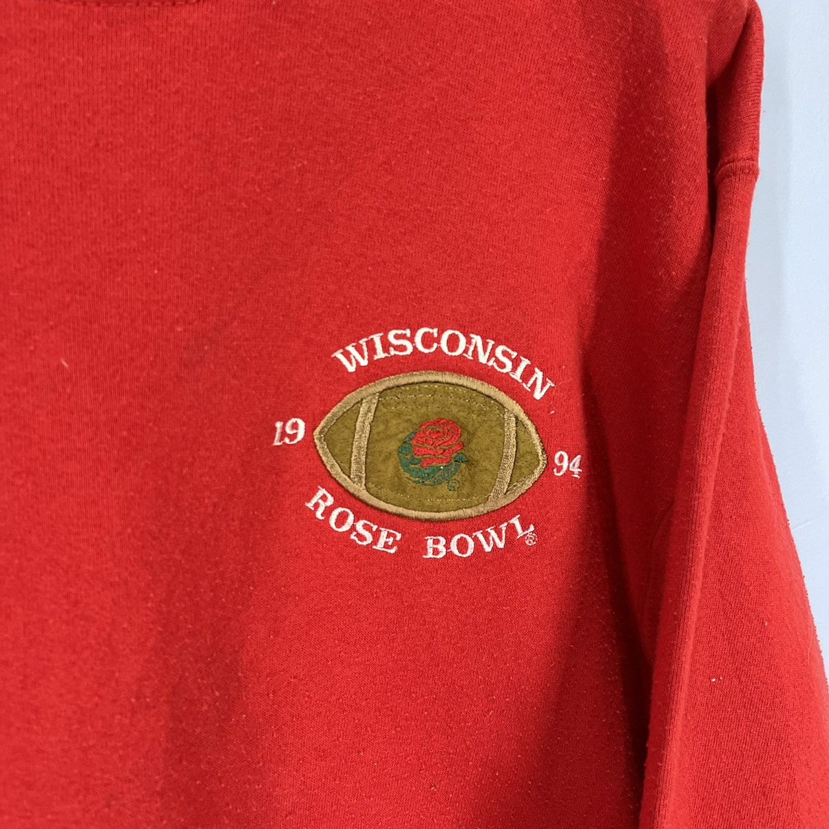 NFL 1994 Vintage WISCONSIN ROSE BOWL Sweatshirt #1358/AU Size US L / EU 52-54 / 3 - 2 Thumbnail