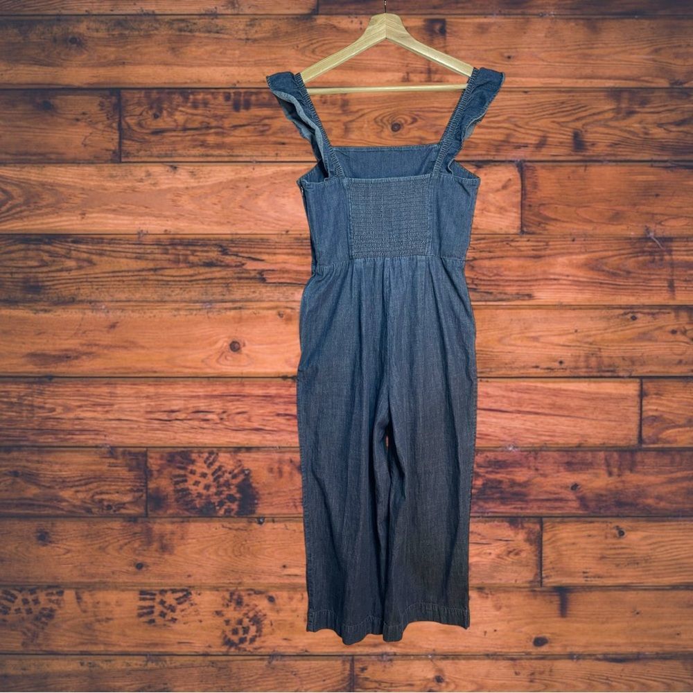Gap Gap Dark Wash Denim Jumpsuit Size 6 Size US 34 / EU 50 - 2 Thumbnail