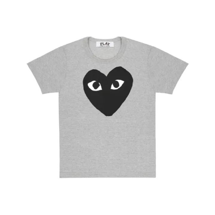 Comme des Garcons Comme des Garçons Play Gray Heart T-Shirt 0079 Size S / US 4 / IT 40 - 1 Thumbnail