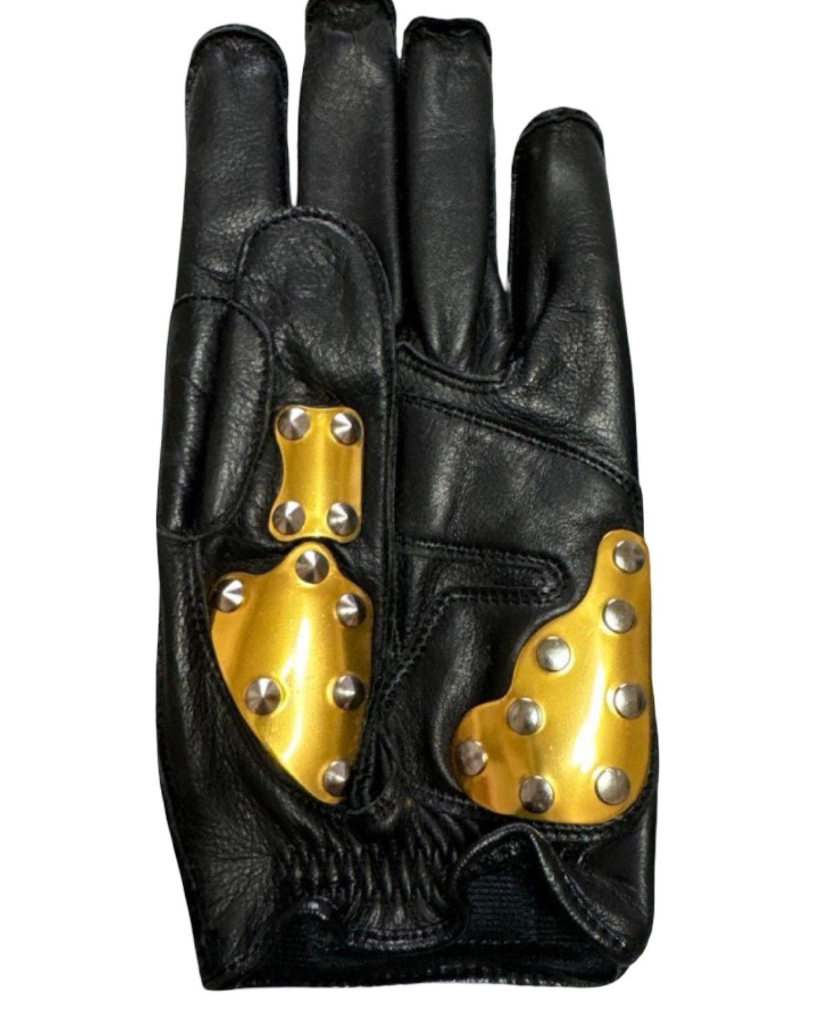 Kadoya Kadoya Gold Plated Hammer Biker Gloves Size ONE SIZE - 4 Thumbnail