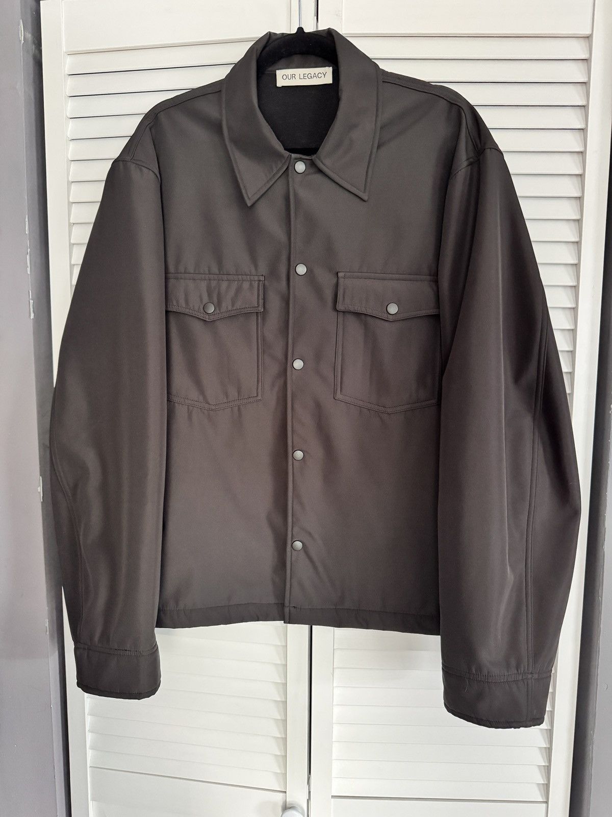 Our Legacy Our Legacy EVENING COACH JACKET Black Fleecy Tech - Size 52 Size US L / EU 52-54 / 3 - 2 Thumbnail