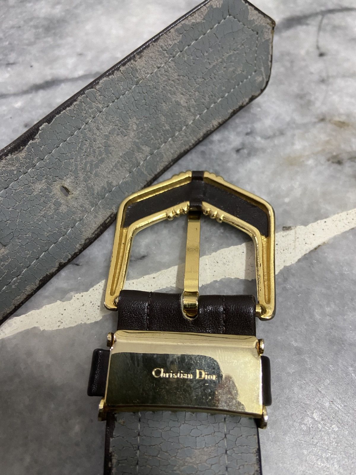 Dior Christian Dior Leather Belt Size ONE SIZE - 5 Thumbnail
