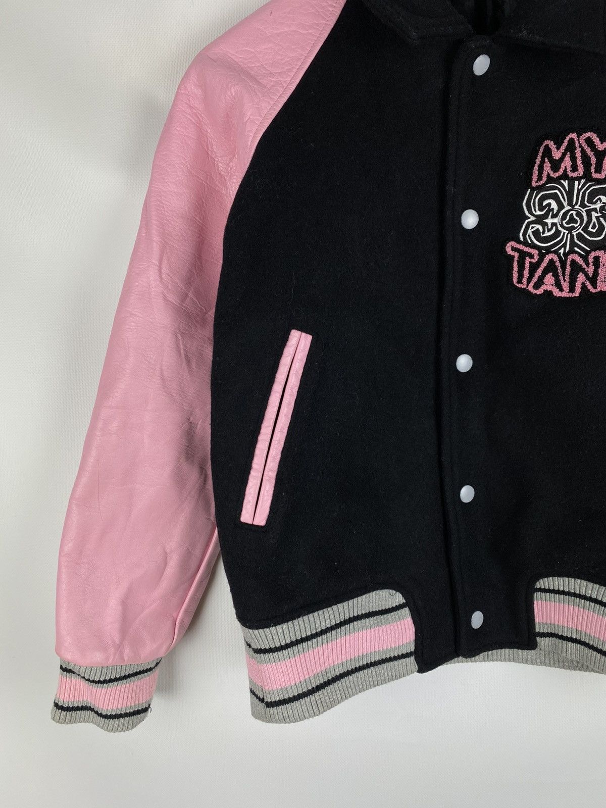 Japanese Brand Alba Rosa My Tane varsity leather / wool bomber jacket Size S / US 4 / IT 40 - 7 Thumbnail