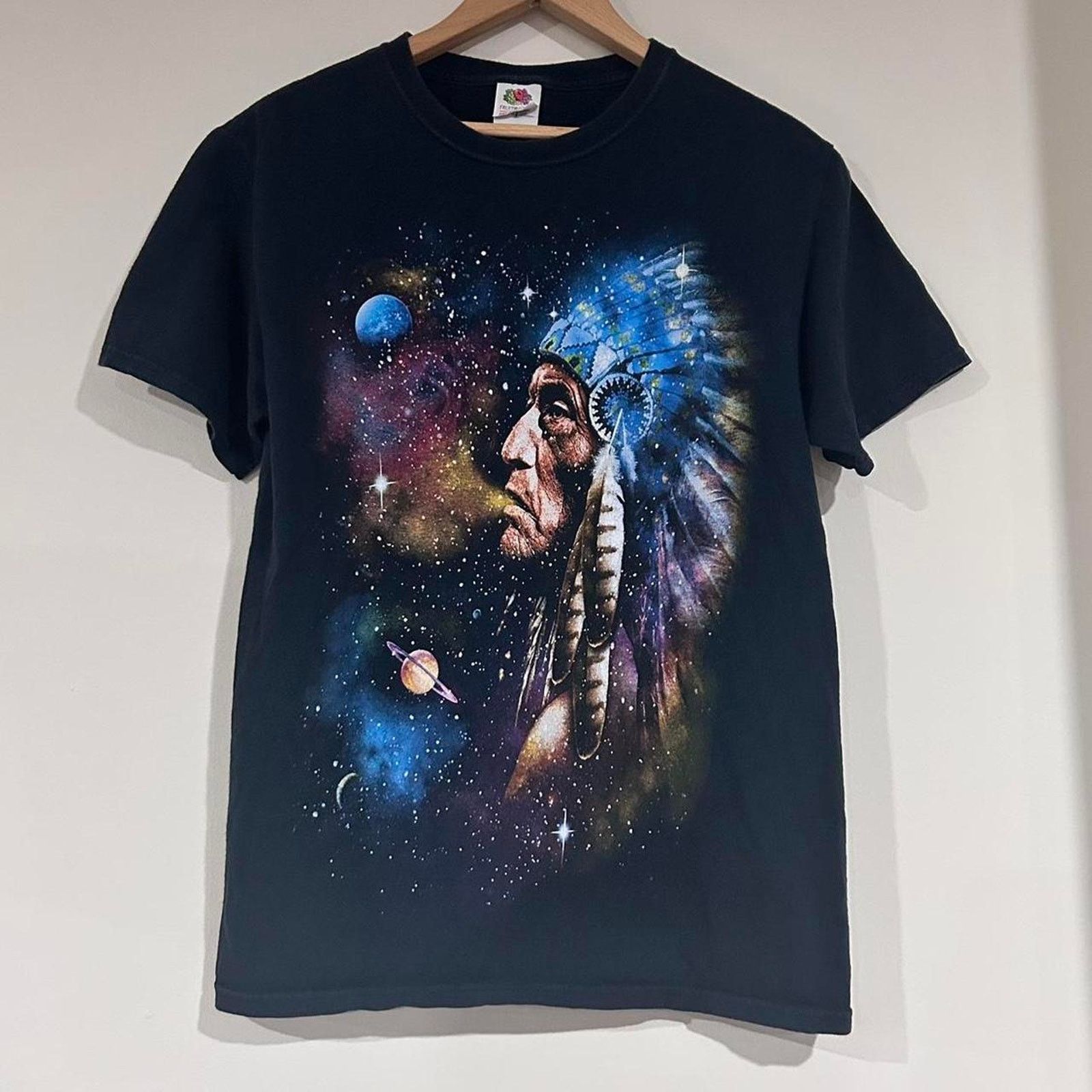 Fruit Of The Loom Vintage Native American Chief Tee Shirt Size US S / EU 44-46 / 1 - 1 Thumbnail