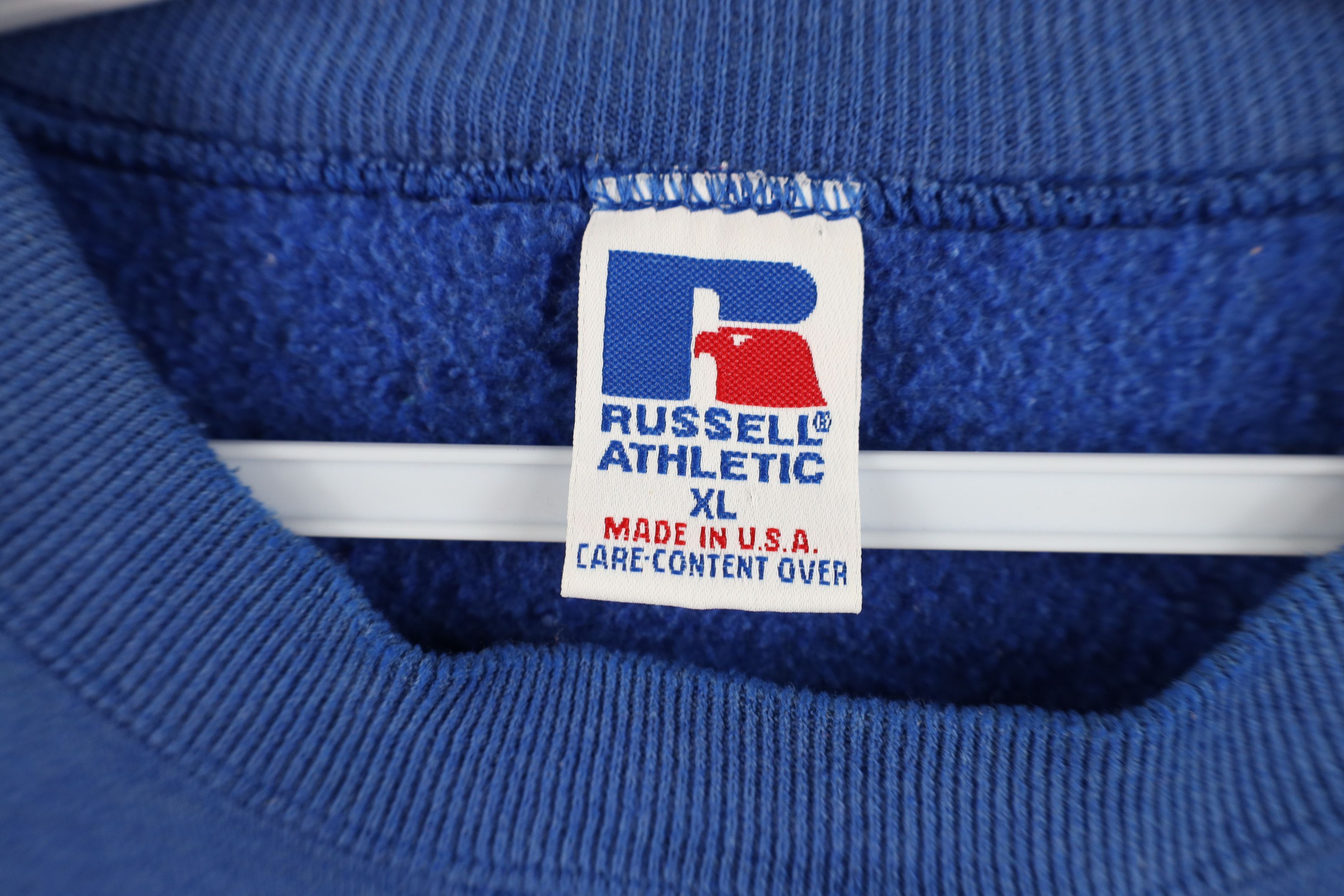 Russell Athletic Vintage 90s Russell Athletic Crewneck Sweatshirt Blue USA Size US XL / EU 56 / 4 - 9 Thumbnail