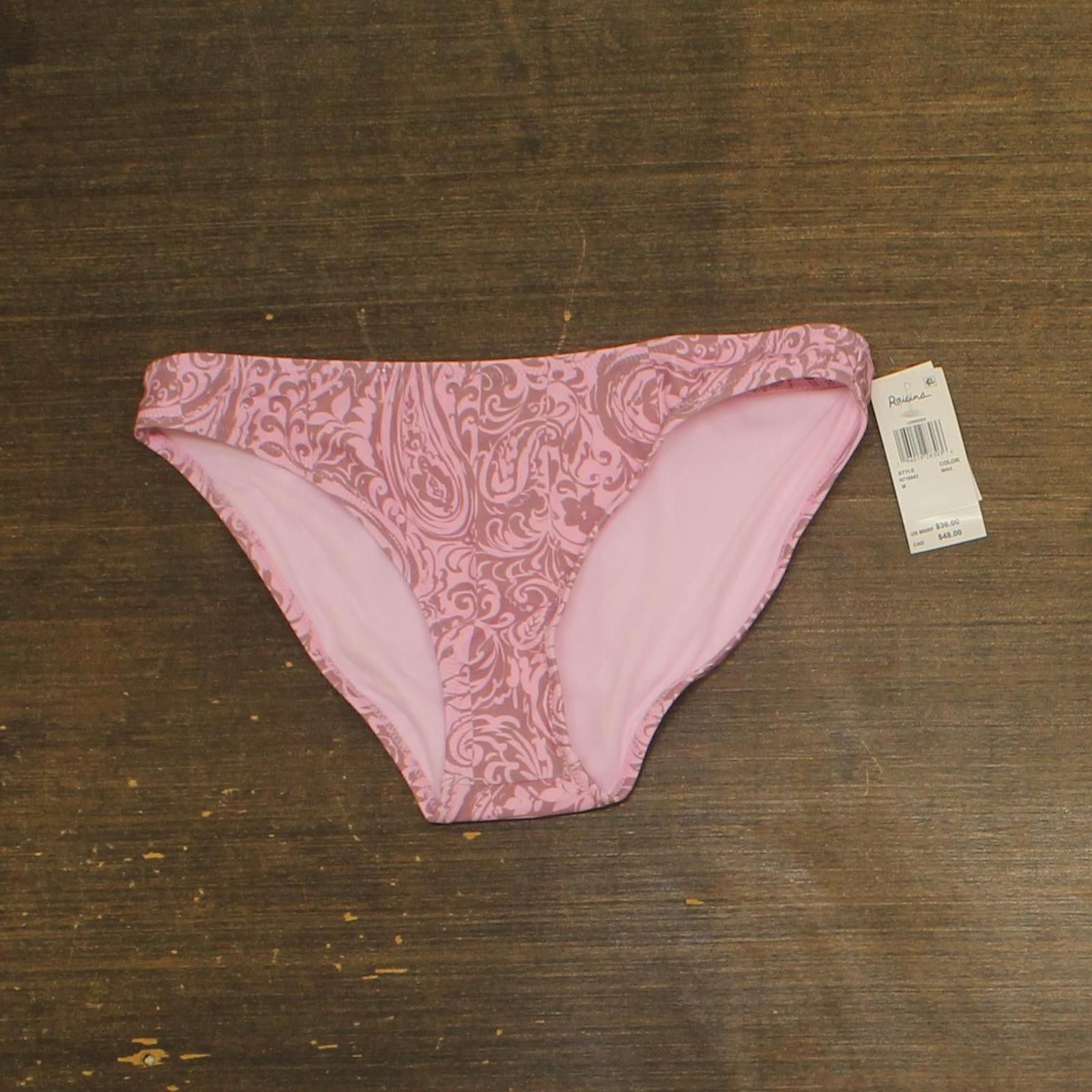 Other Nwt Raisins Printed Bikini Bottom N710943 Mauve Pink M Size ONE SIZE - 1 Thumbnail
