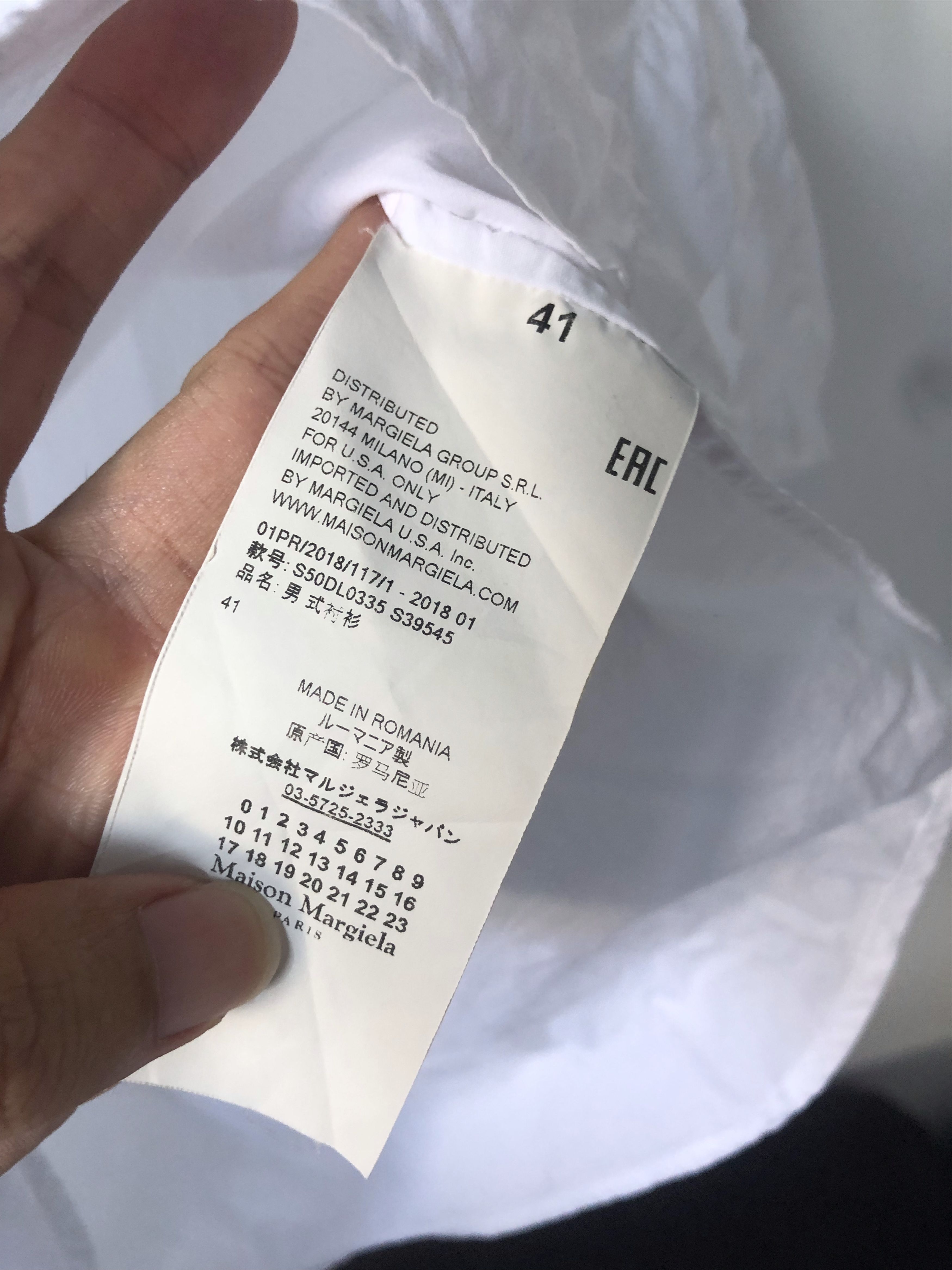 Maison Margiela white shirt Size US XS / EU 42 / 0 - 4 Thumbnail