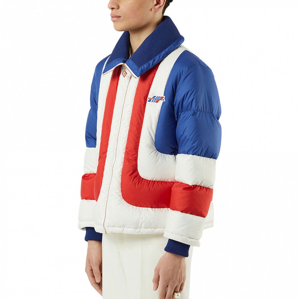 Casablanca o1mle0326 Curve Panel Puffer Jacket in Multicolor Size US XL / EU 56 / 4 - 2 Thumbnail