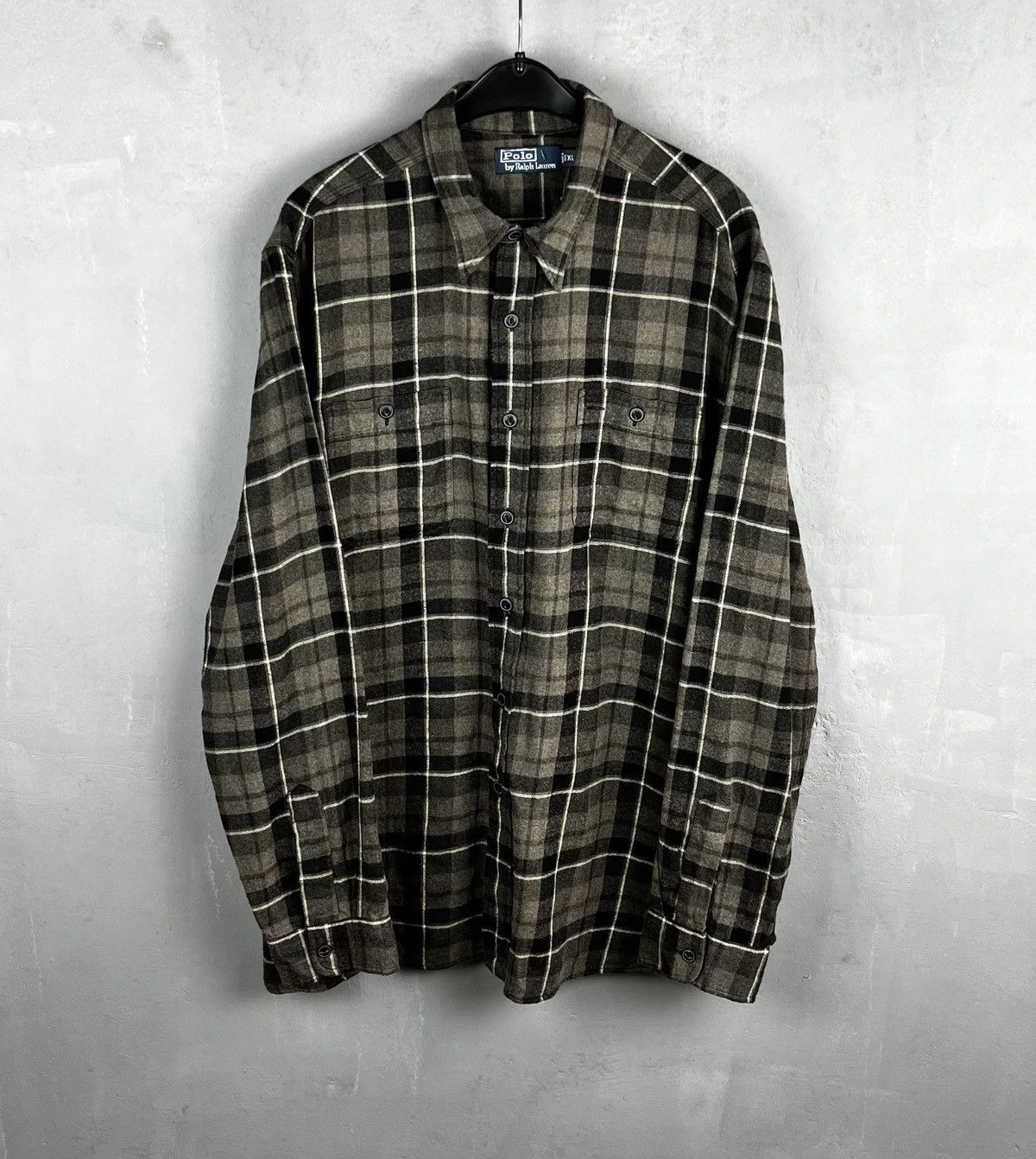 Polo Ralph Lauren × Ralph Lauren × Vintage Polo Ralph Lauren flannel shirt vintage Size US XL / EU 56 / 4 - 4 Thumbnail