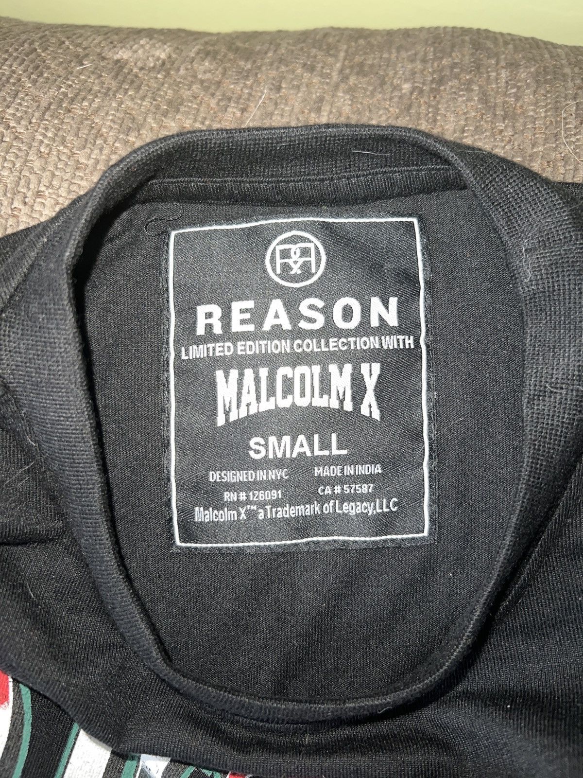 Reason Reason Malcom X No Justice No Peace Tee Size US S / EU 44-46 / 1 - 4 Thumbnail
