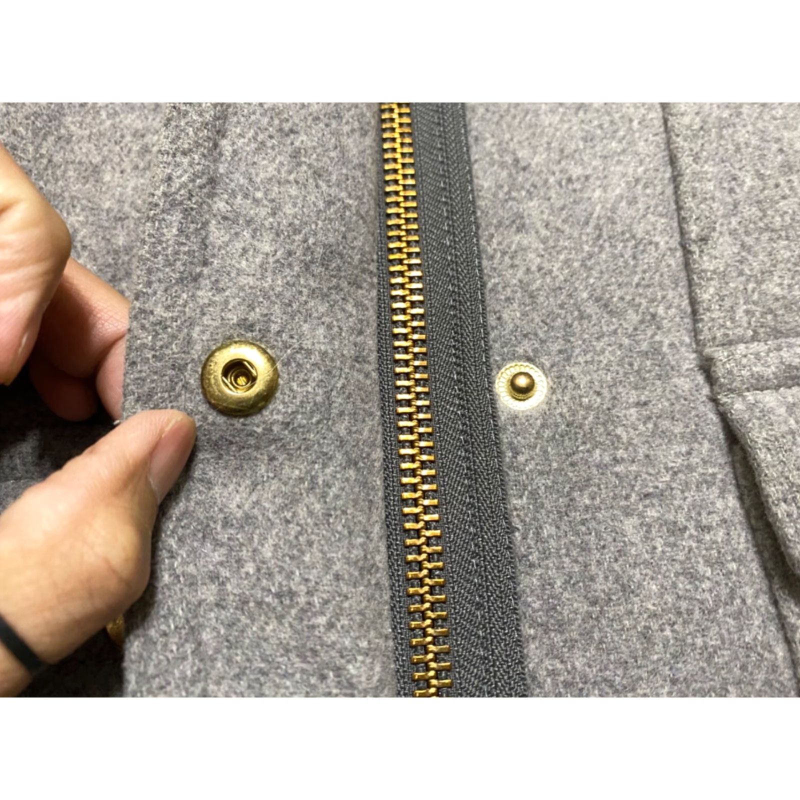 J.Crew VINTAGE J.CREW Coat Parka Wool Gray 4 Women Full Zip Snap Button Pockets Mid-Length Wool Blend Jacket Measurements First Class? Size S / US 4 / IT 40 - 4 Thumbnail