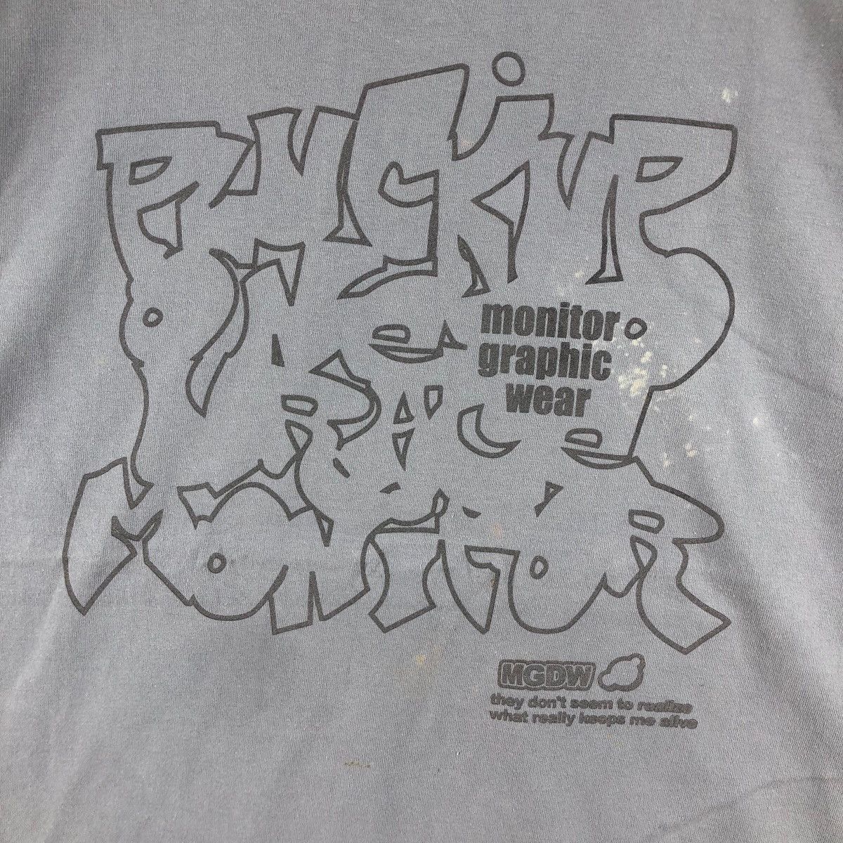 Japanese Brand MONITOR GDW Reflective Logo Art Graffiti Tee Shirt Size US L / EU 52-54 / 3 - 3 Thumbnail