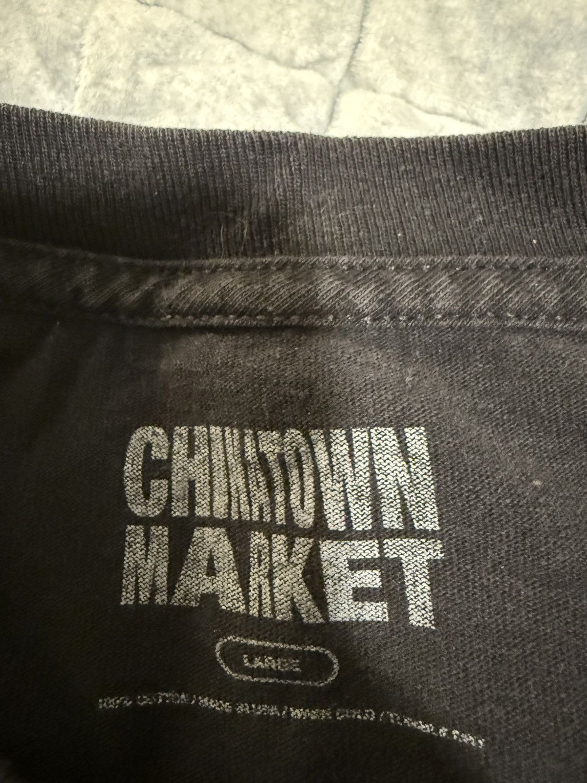 Other Chinatown Market Born Again Chrome Hearts Black Tee Size US L / EU 52-54 / 3 - 3 Thumbnail