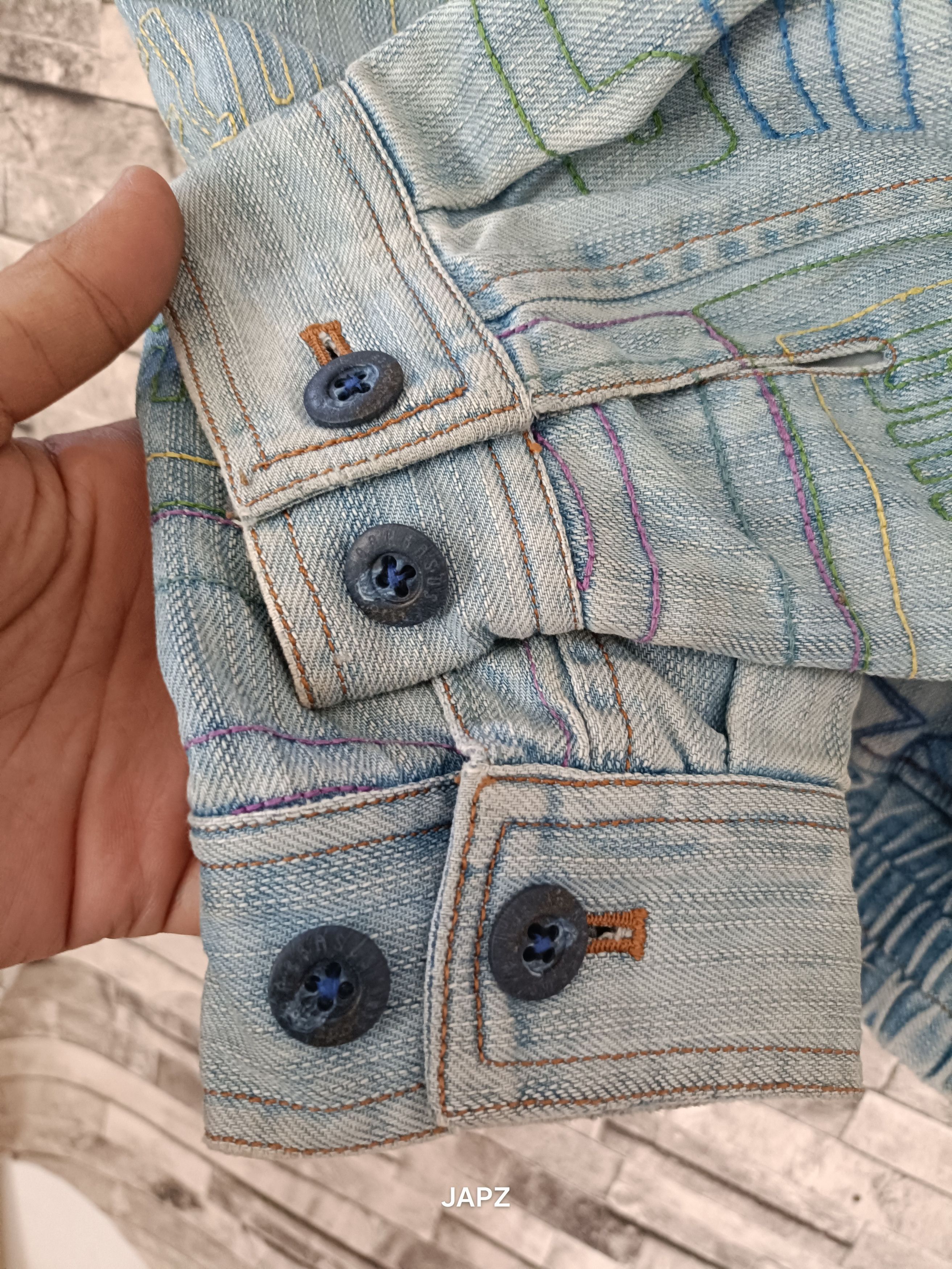 Vintage Vintage Angelo garbassus embroidery denim jacket y2k Size US XL / EU 56 / 4 - 7 Thumbnail