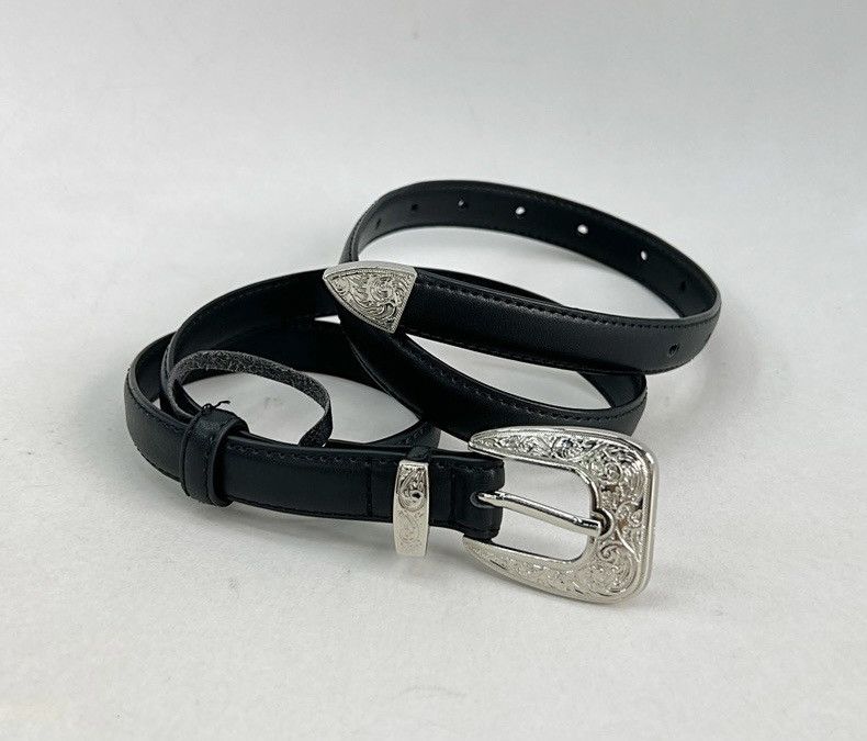 Japanese Brand × Vintage Retro punk outdoor western buckle leather belt Size ONE SIZE - 2 Thumbnail
