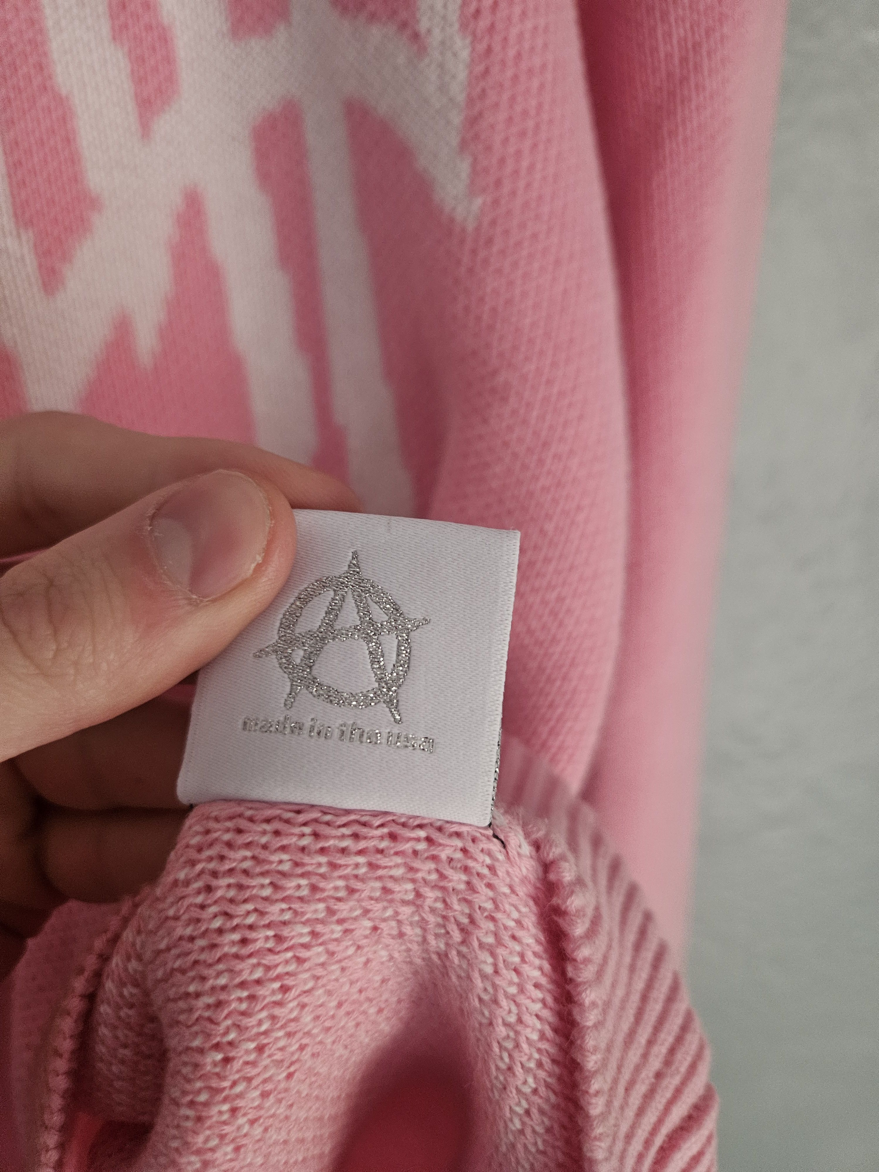 Revenge Revenge Pink Knit Arch Logo Crewneck Sweater Size US M / EU 48-50 / 2 - 8 Thumbnail
