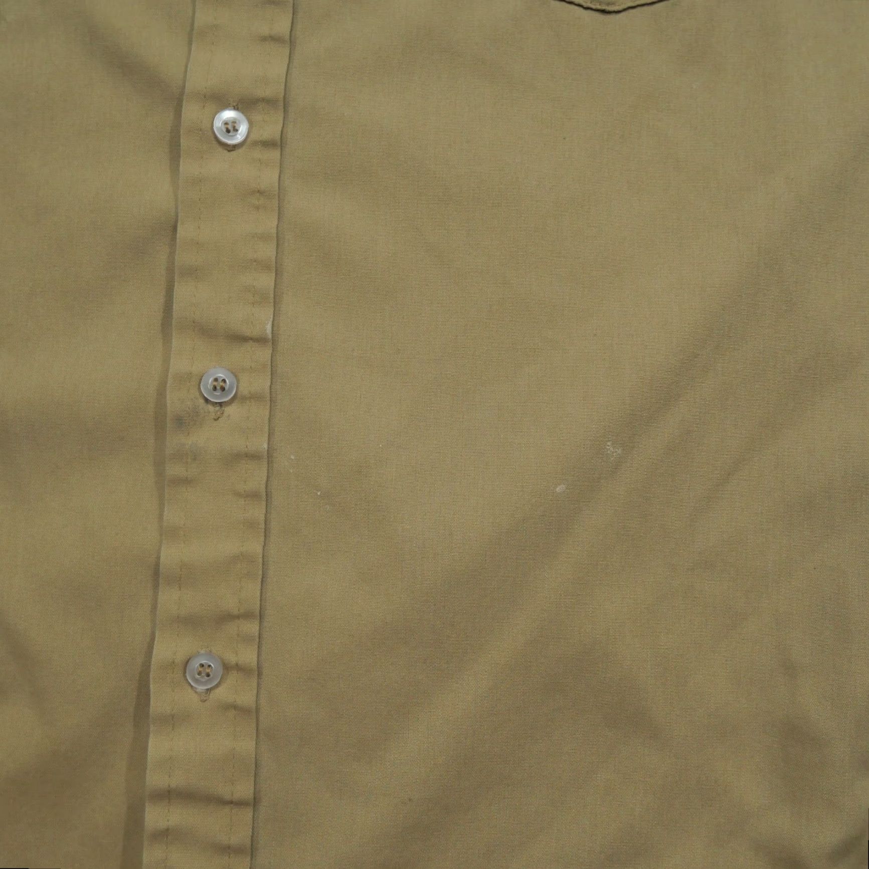 Vintage VINTAGE Unitog Shirt Mens 15 15.5 Tan Khaki Workwear Button Up Long Sleeve 80s Size US L / EU 52-54 / 3 - 3 Thumbnail