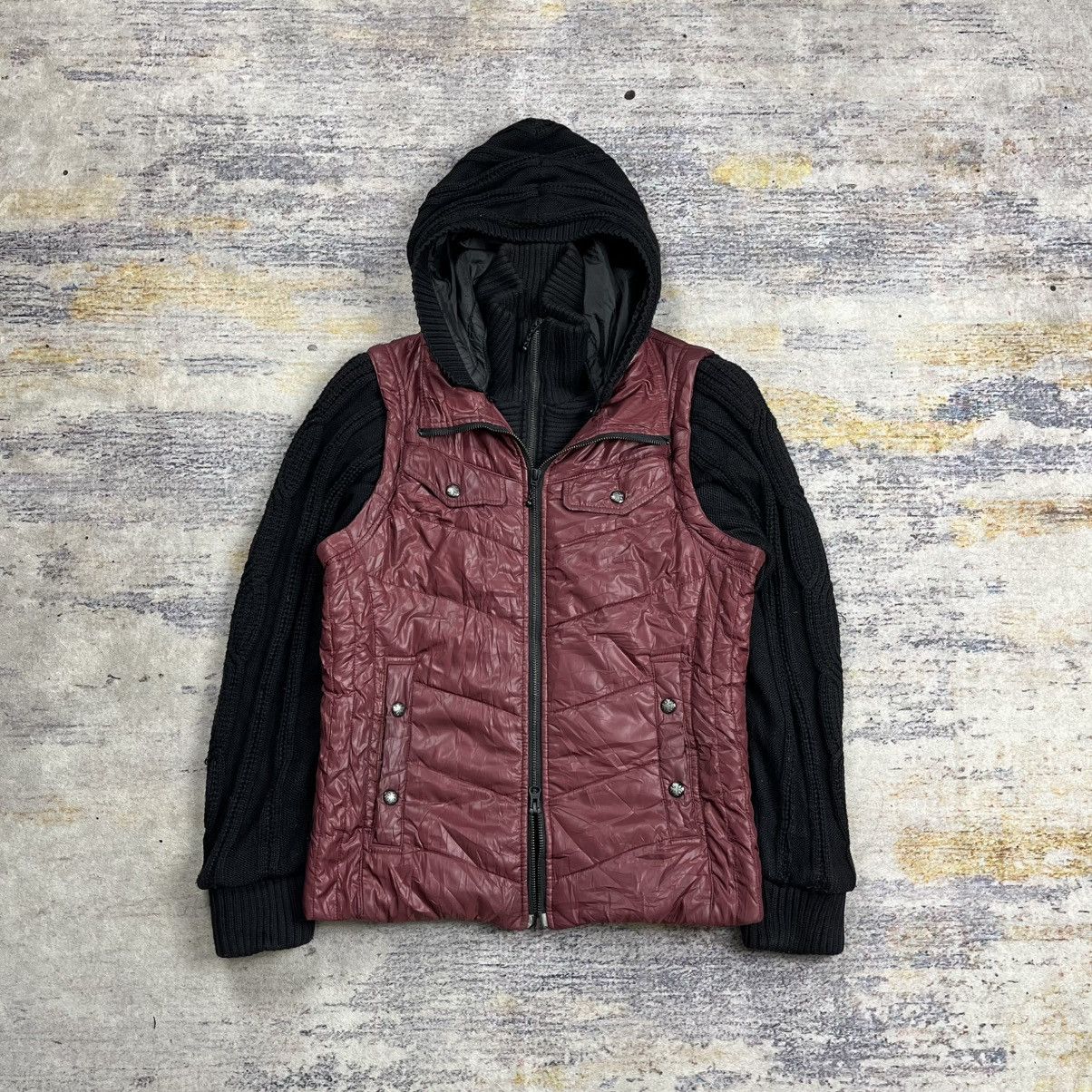 HIDEAWAYS Hideaways Nicole multi zipper knit hybrid jacket Size US S / EU 44-46 / 1 - 4 Thumbnail