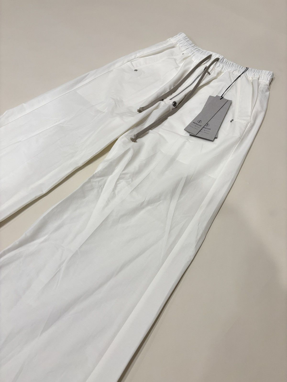 Moncler × Rick Owens Moncler x Rick Owens Strobe FW24 Wide Bela Pants Off White Size US 30 / EU 46 - 4 Thumbnail
