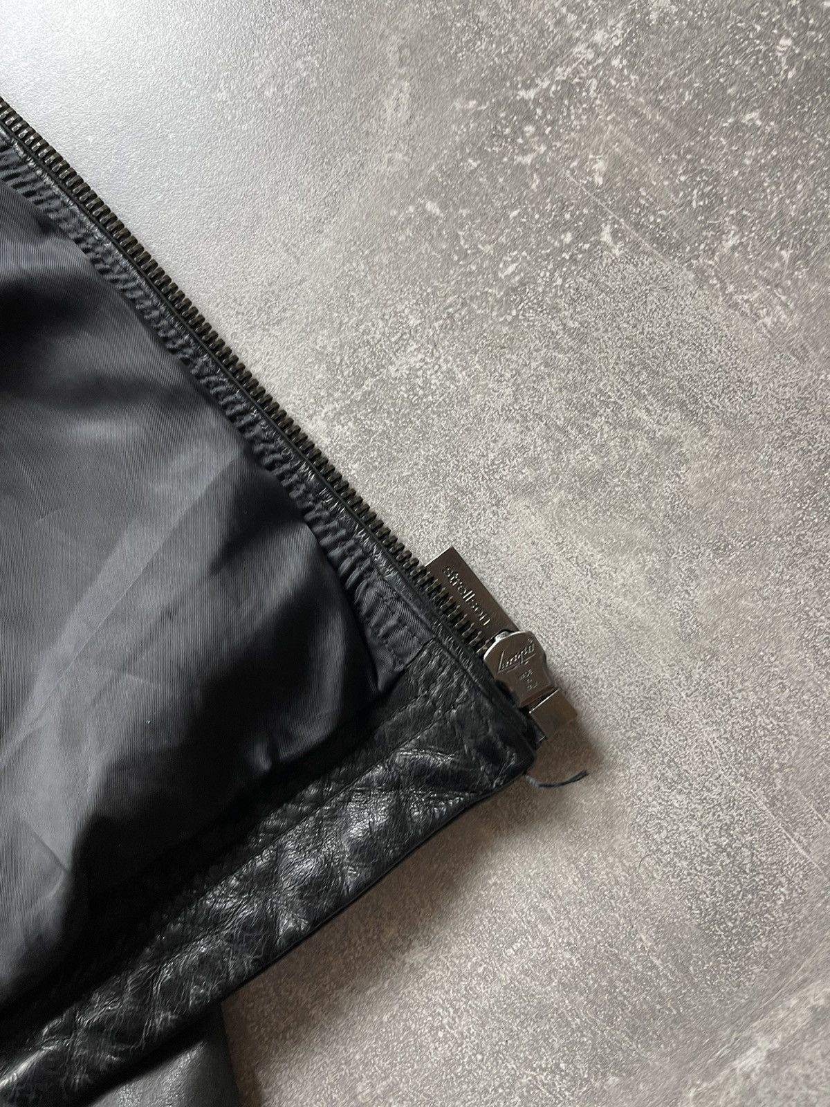 Strellson Strellson Leather Biker Zip Jacket 2000s Black Size US S / EU 44-46 / 1 - 14 Thumbnail