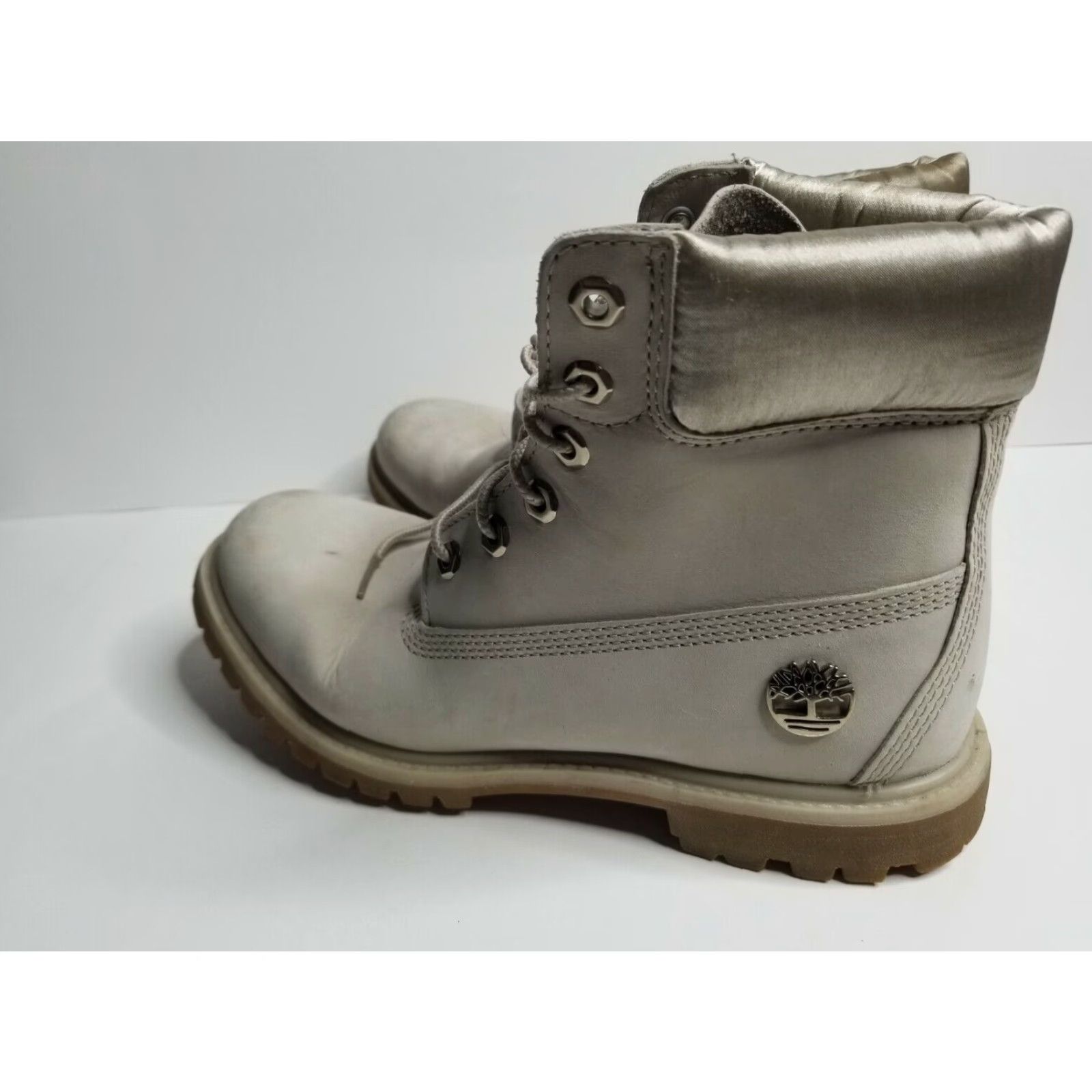 Timberland Timberland 6 Inch Premium Waterproof Leather Women's 9 W Boots Taupe Beige Size US 9 / IT 39 - 3 Thumbnail