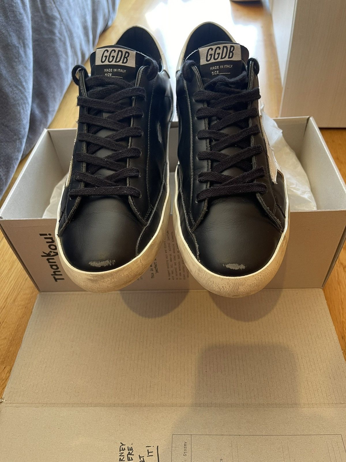 Golden Goose Golden Goose Super-Star Black & White - With Original Box Size US 10 / EU 43 - 2 Thumbnail