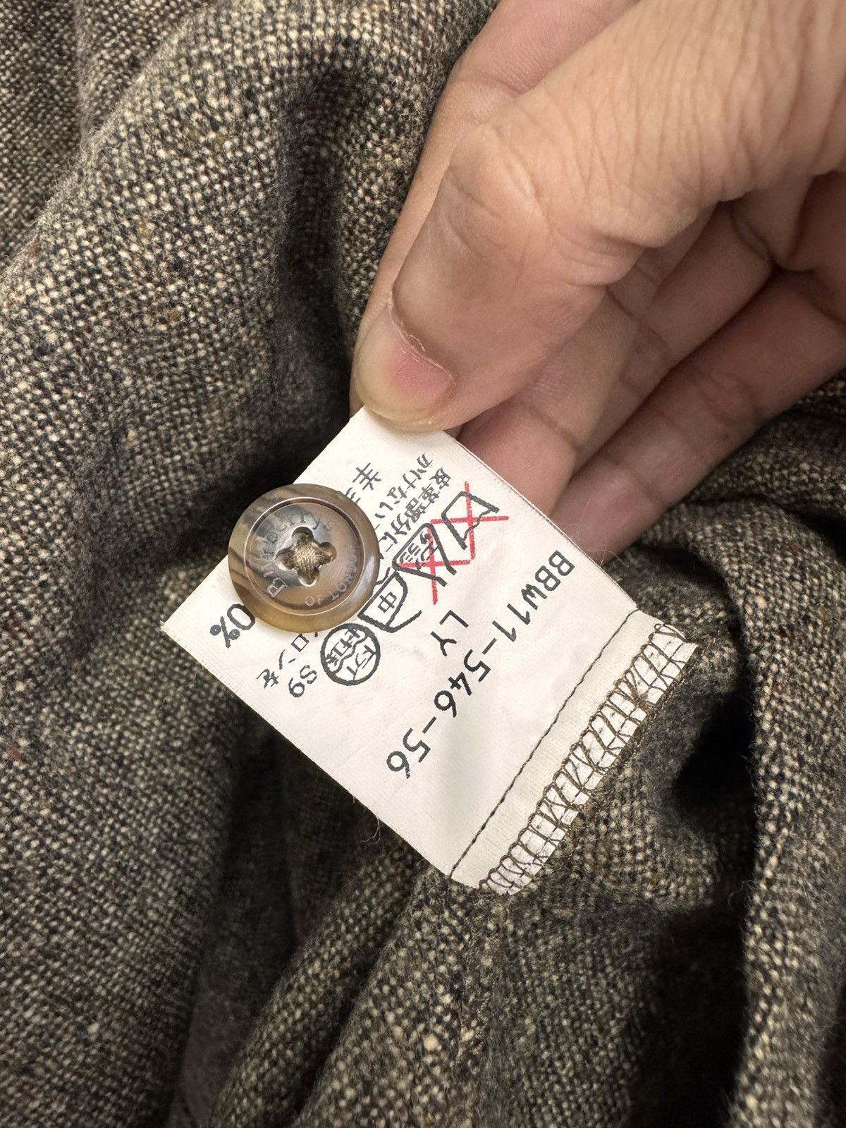 Burberry 80s Burberrys' Sanyo Shokai Japan Wool CPO 'Burberrys' Size US L / EU 52-54 / 3 - 7 Thumbnail