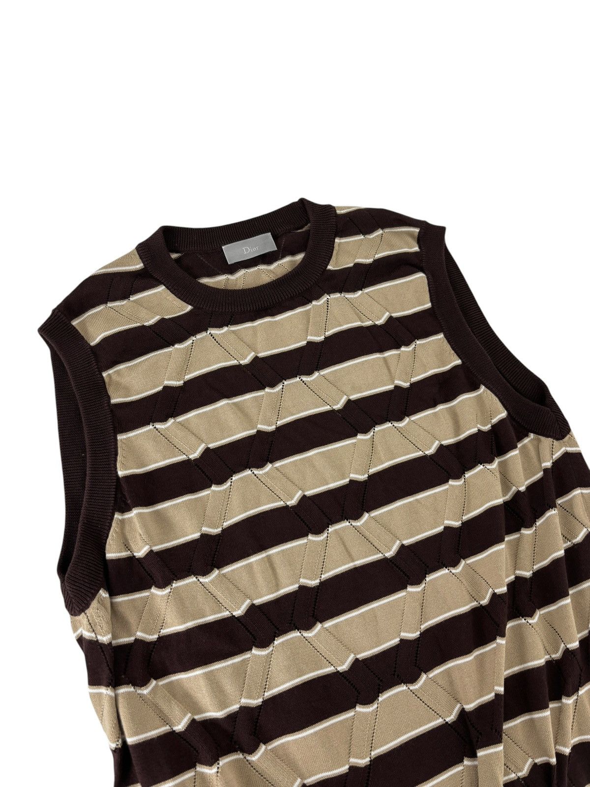 Dior S/S 2018 Sample Knit Sweater Vest (SS18, Homme) Size US M / EU 48-50 / 2 - 3 Thumbnail