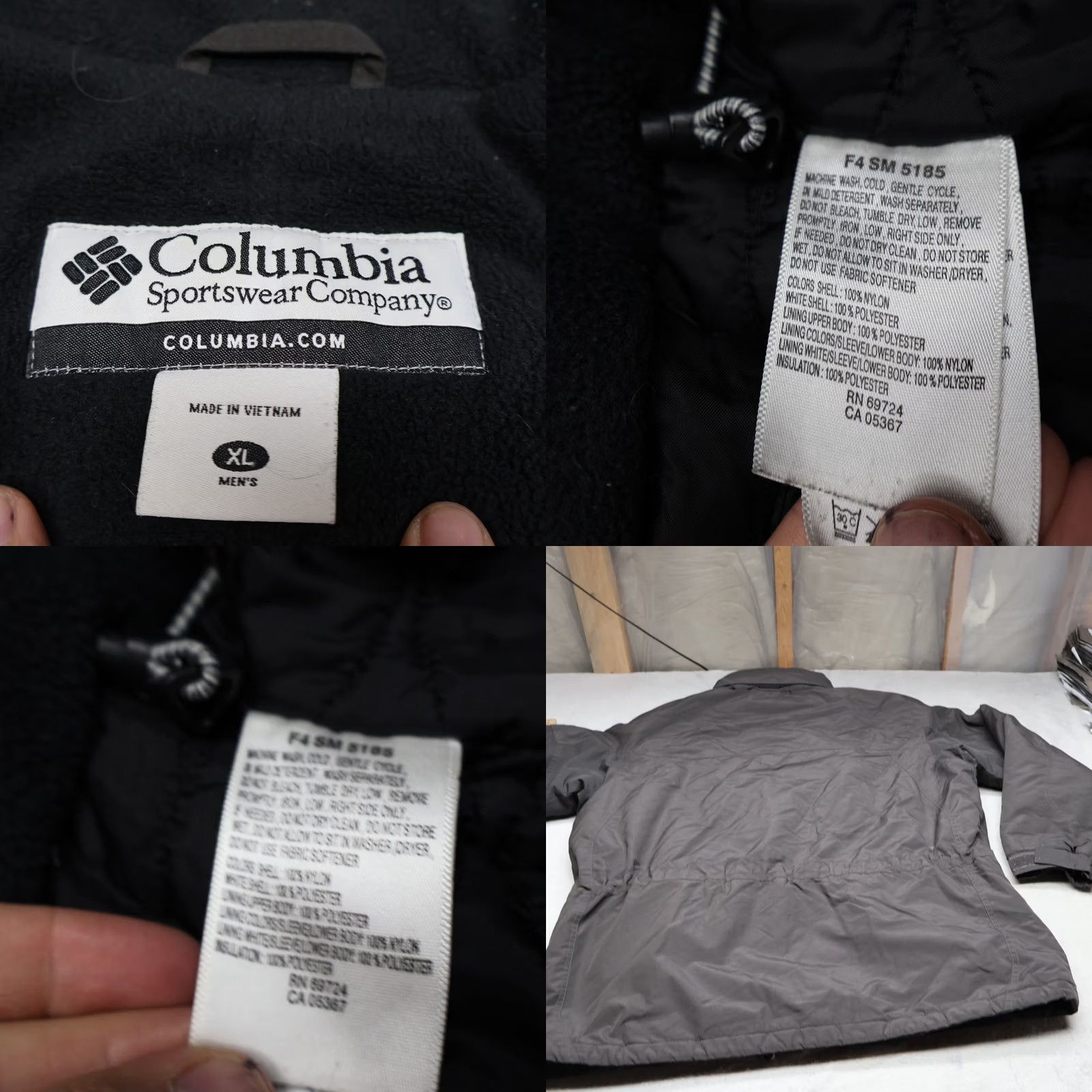 Vintage Columbia Jacket Mens XL Brown Windproof Full Zip Parka 90s Vintage Style Size US XL / EU 56 / 4 - 8 Thumbnail
