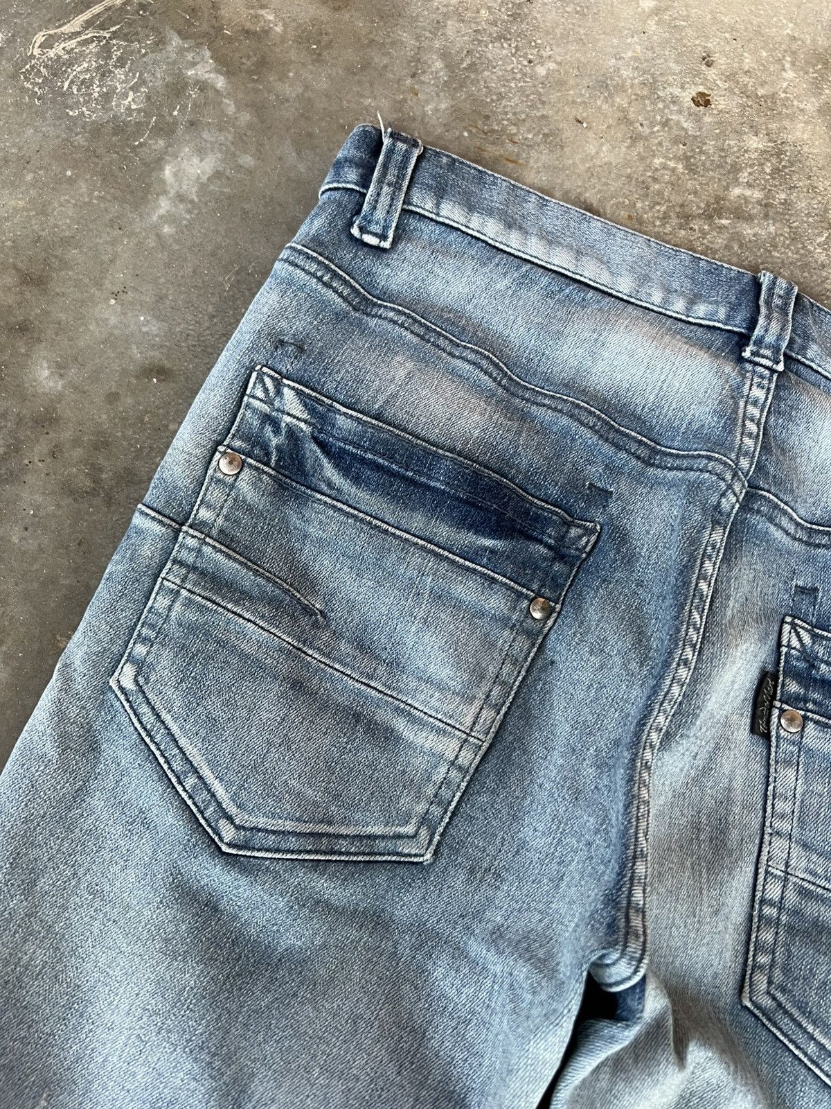 If Six Was Nine × Tornado Mart TORNADO MART FADED WASHED DISTRESS JEANS VERY RARE Size US 32 / EU 48 - 11 Thumbnail