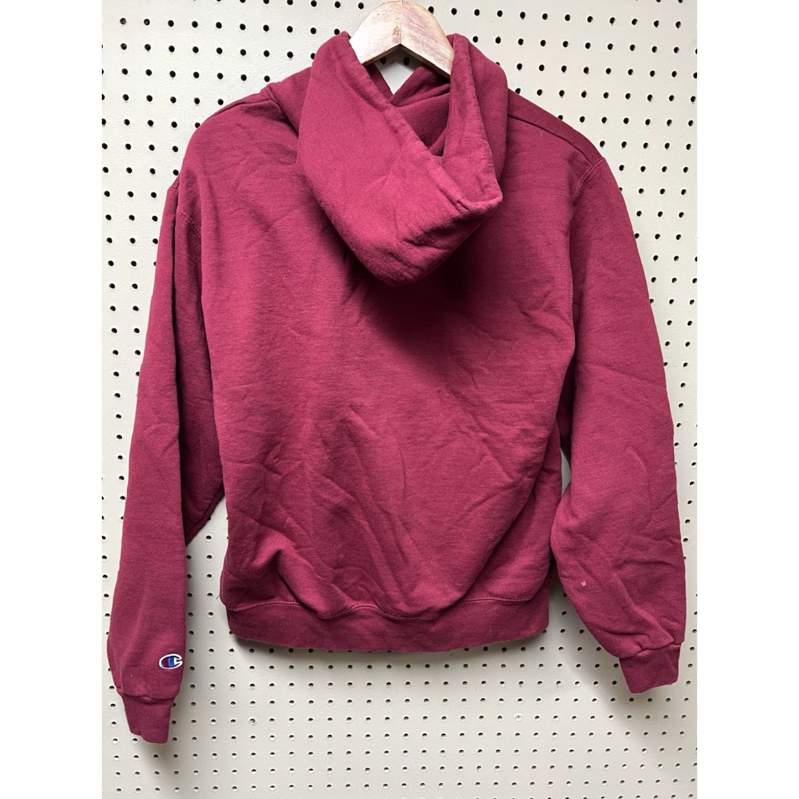 Champion Champion Hoodie Mens M Red Embroidered Chest Pullover Equinox Resort Vermont 90s? Size US M / EU 48-50 / 2 - 2 Thumbnail