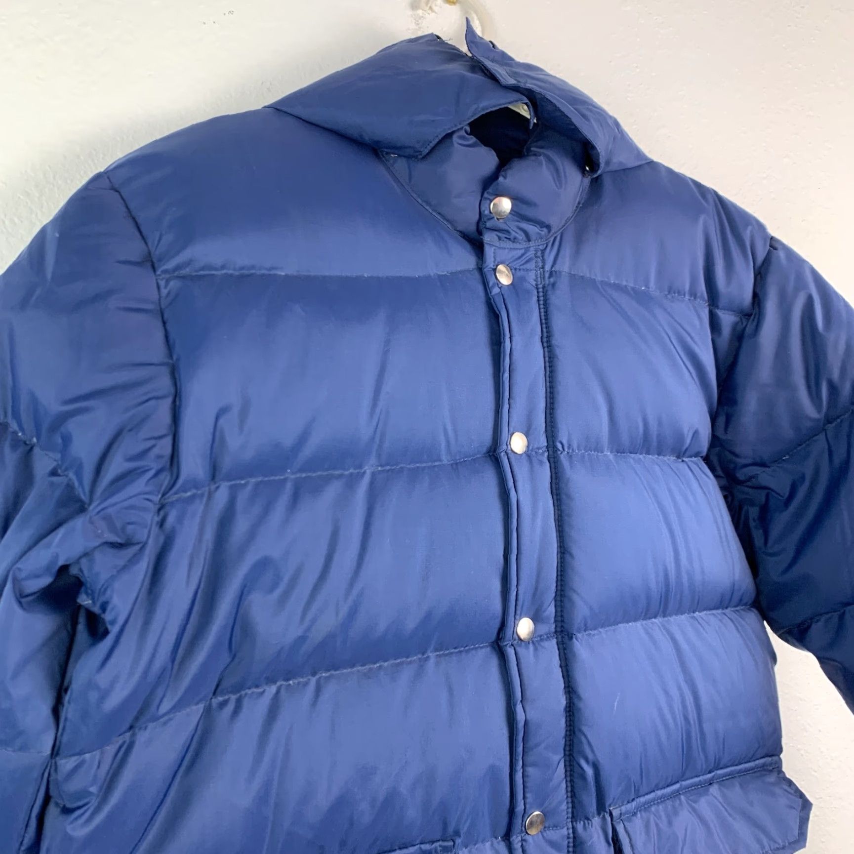 Vintage Vintage Challenger Blue Down Puffer Jacket Coat Mens Medium 38-40 Nylon Down 80/20 100% Nylon Puffer Jacket Blue Mens M Size US M / EU 48-50 / 2 - 2 Thumbnail