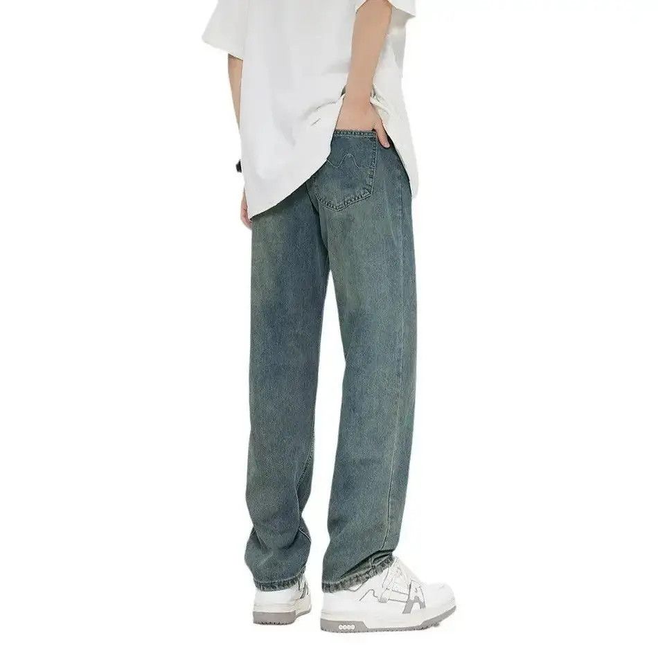 Japanese Brand Streetwear Casual Straight Mid Waist Jeans Pants Size US 32 / EU 48 - 5 Thumbnail