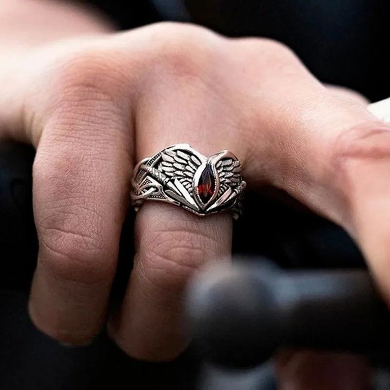 Japanese Brand × Jewelry × Vintage Neo Gothic Halloween Wing Ring Size ONE SIZE - 3 Thumbnail