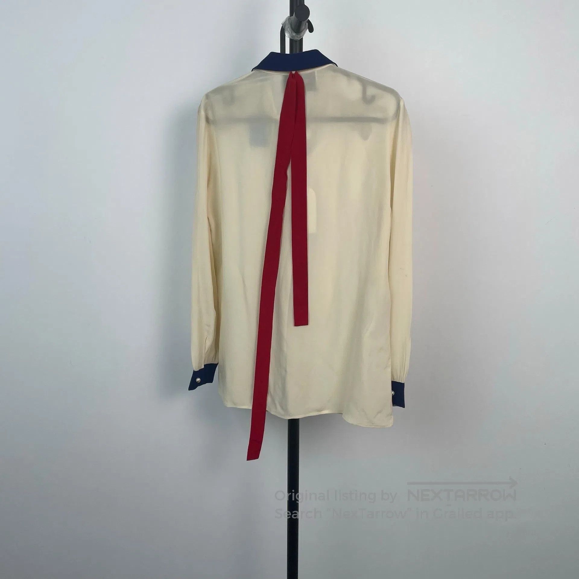 Gucci Guicci Mixed Fabric Shirt| Size S / US 4 / IT 40 - 2 Thumbnail
