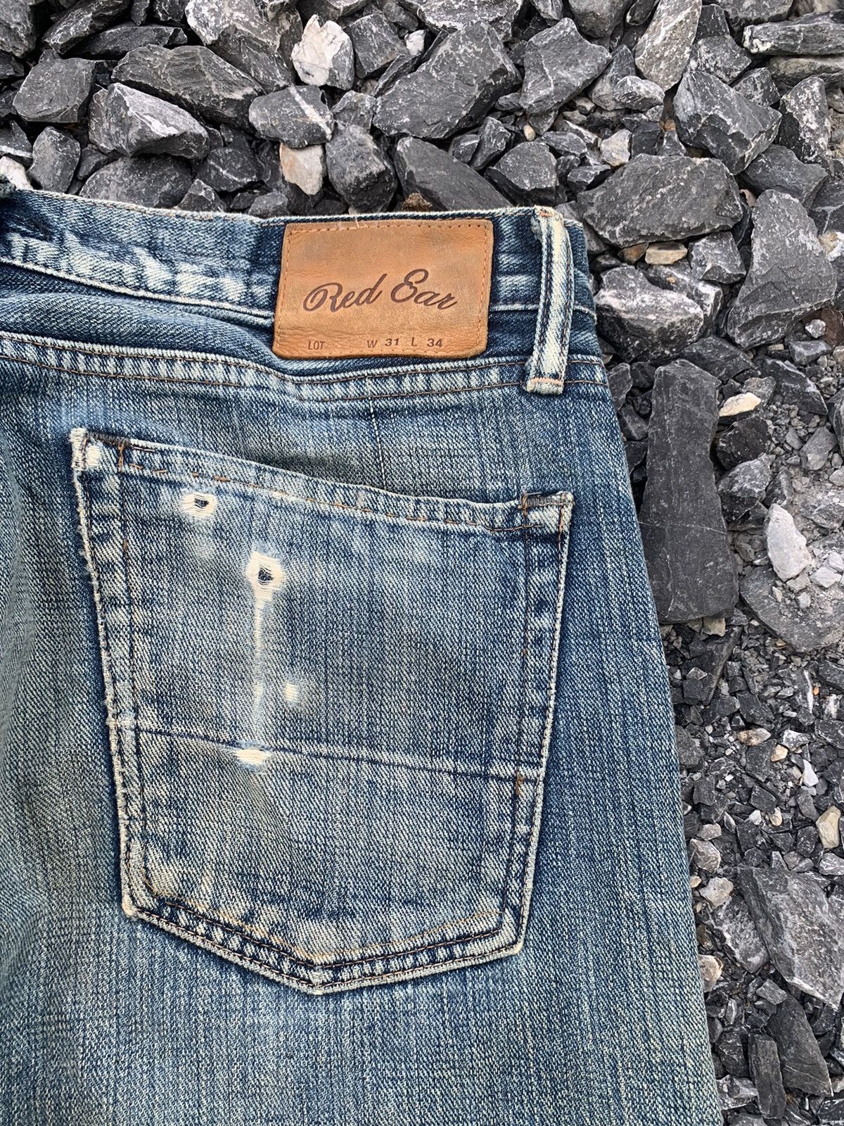 Kapital RED EAR PAUL SMITH SELVEDGE JAPANESE DISTRESSED DENIM Size US 32 / EU 48 - 13 Thumbnail