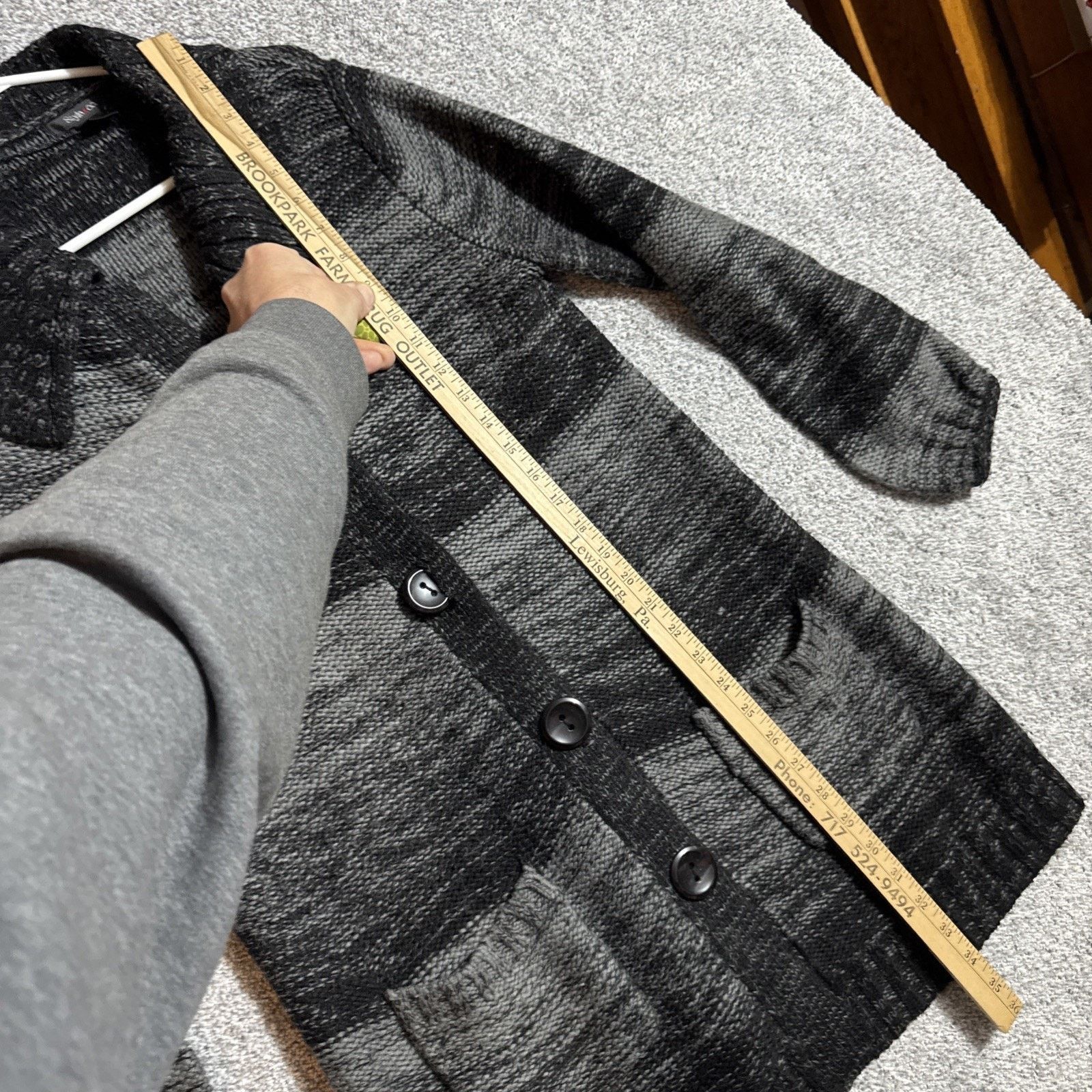 Other Lagenlook Knit Cardigan Sweater Womens M Witchy Grandpacore Size M / US 6-8 / IT 42-44 - 2 Thumbnail