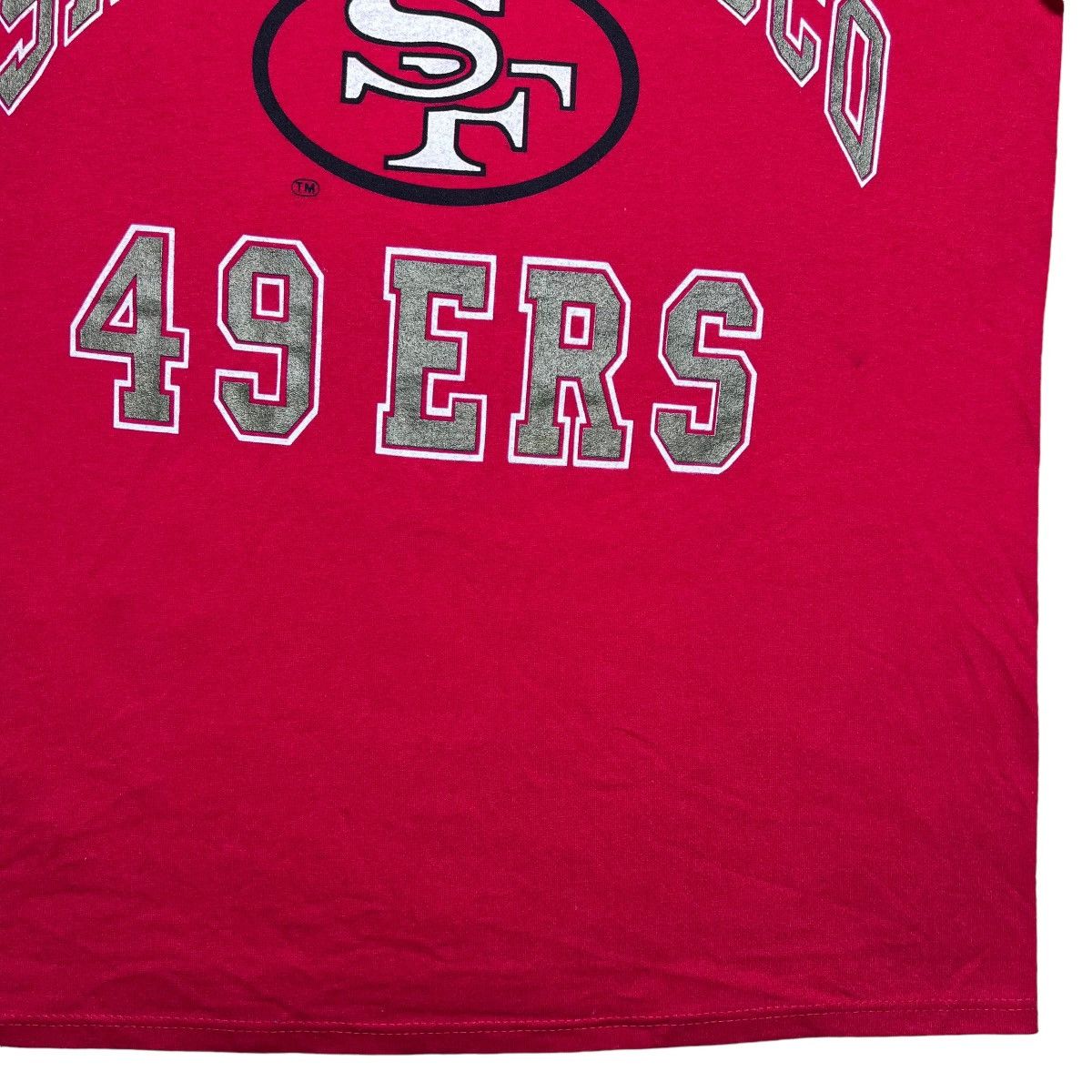 NFL × Salem Sportswear × Vintage Vintage 90s NFL San Francisco 49ers 3D Spell Out Logo 7 Tee Size US L / EU 52-54 / 3 - 7 Thumbnail