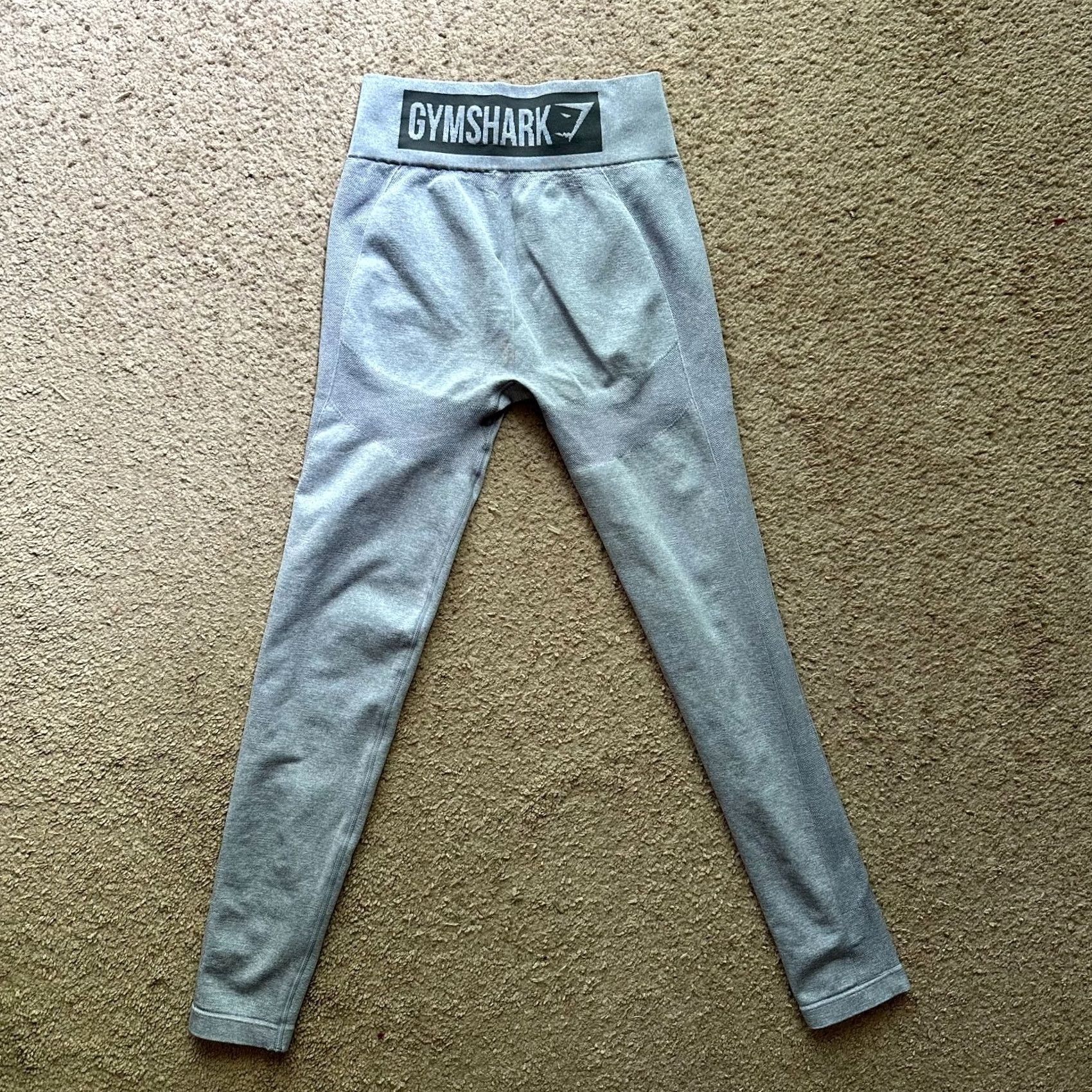 Gymshark Gymshark Leggings Womens XXS Mid Rise Stretch Slim Grey No Pockets 90s Size 24" / US 00 / IT 34 - 3 Thumbnail
