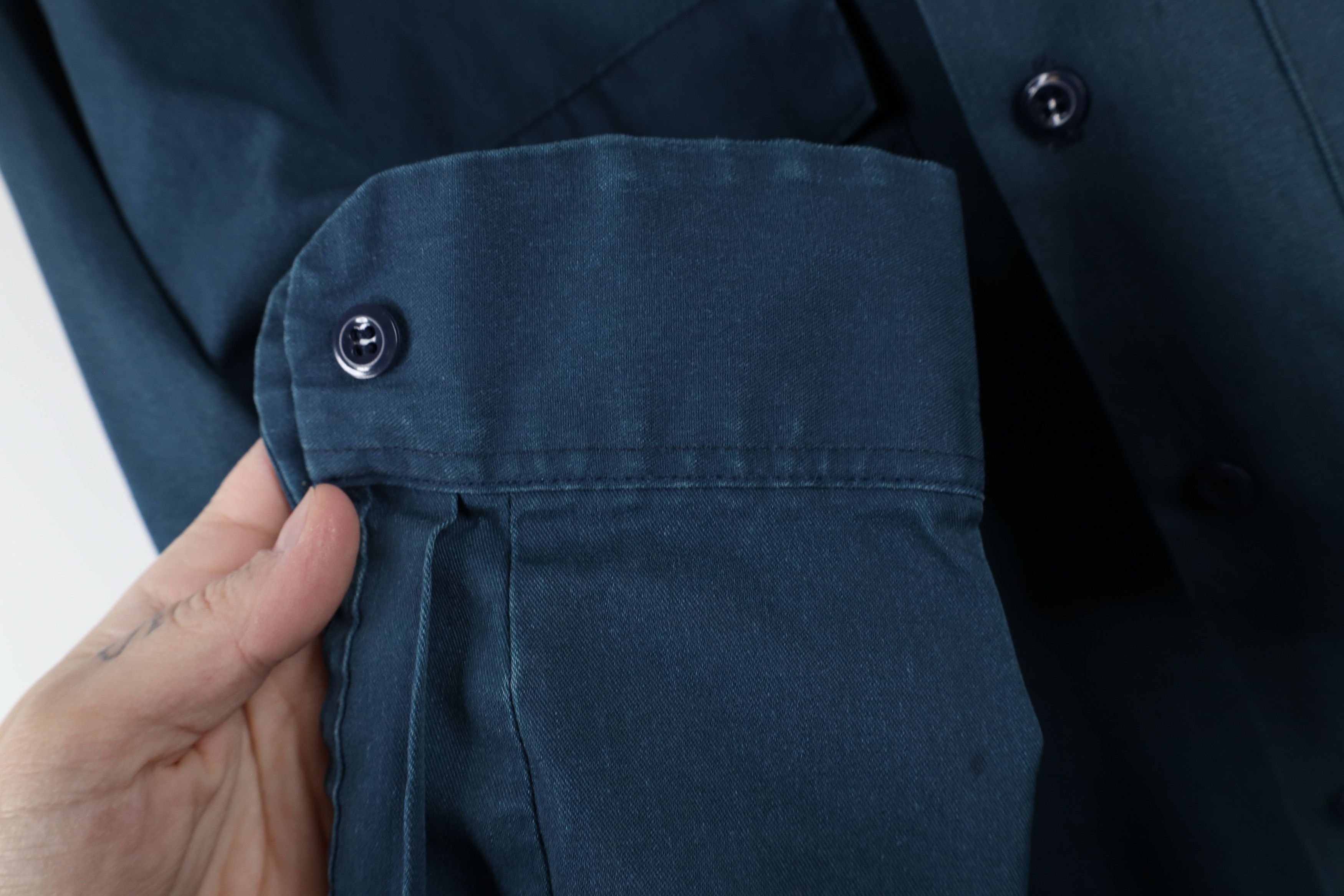 Dickies × Vintage Vintage 90s Dickies Workwear Button Shirt Teal USA Size US M / EU 48-50 / 2 - 8 Thumbnail
