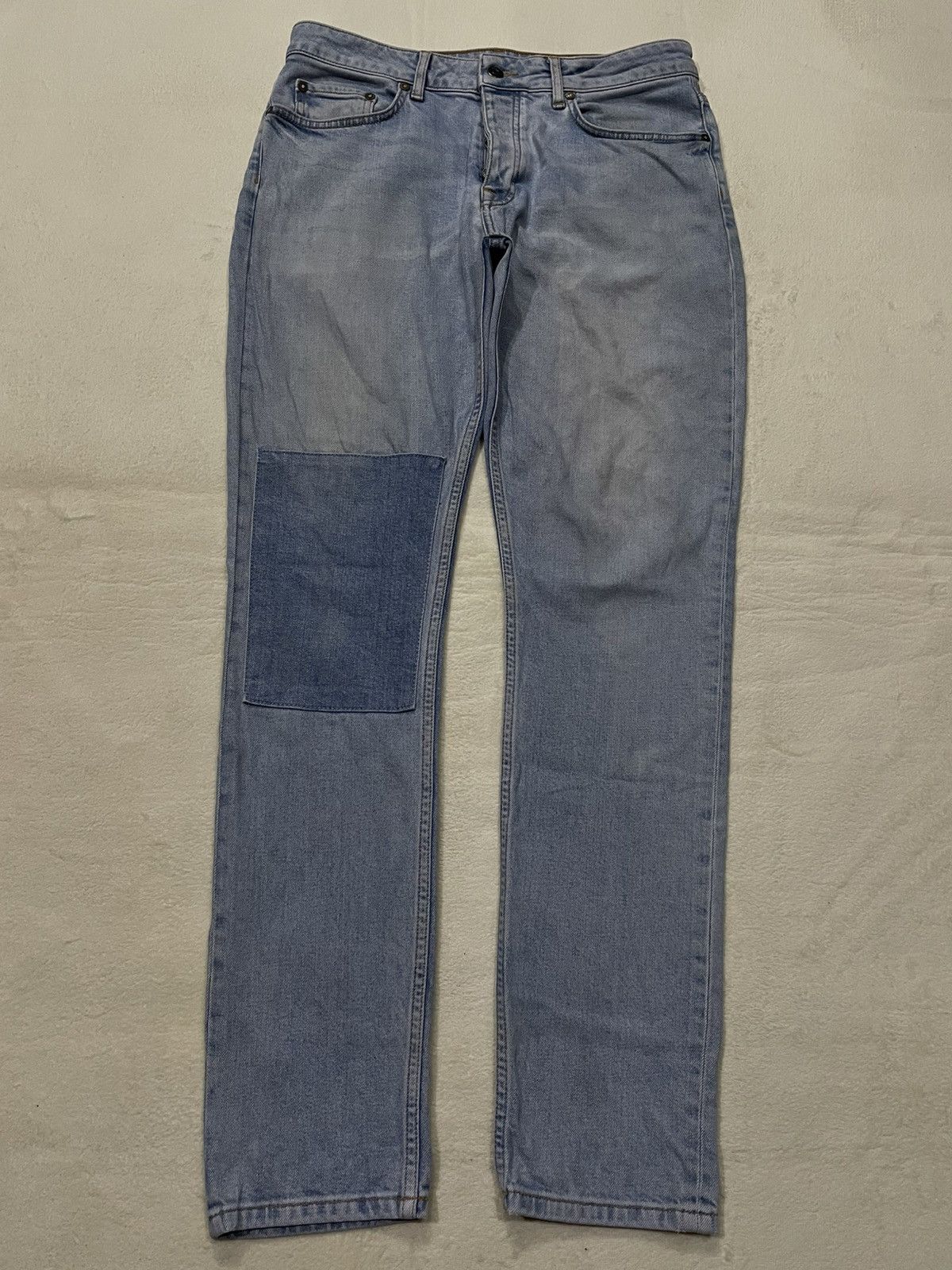 Vintage Topman Skinny Mudwash Ripped Denim Jeans