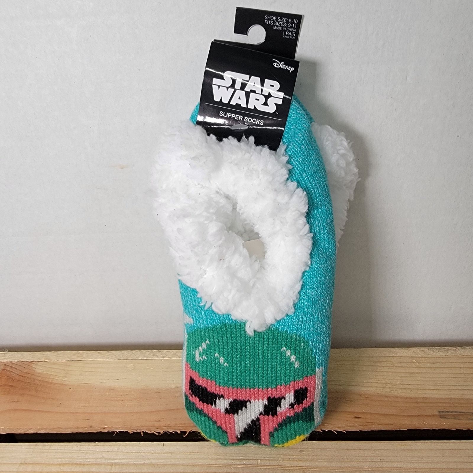 Disney Disney Star Wars Boba Fett Chibi Slipper Socks - 9-11 NWT Size US 6 / IT 36 - 2 Thumbnail