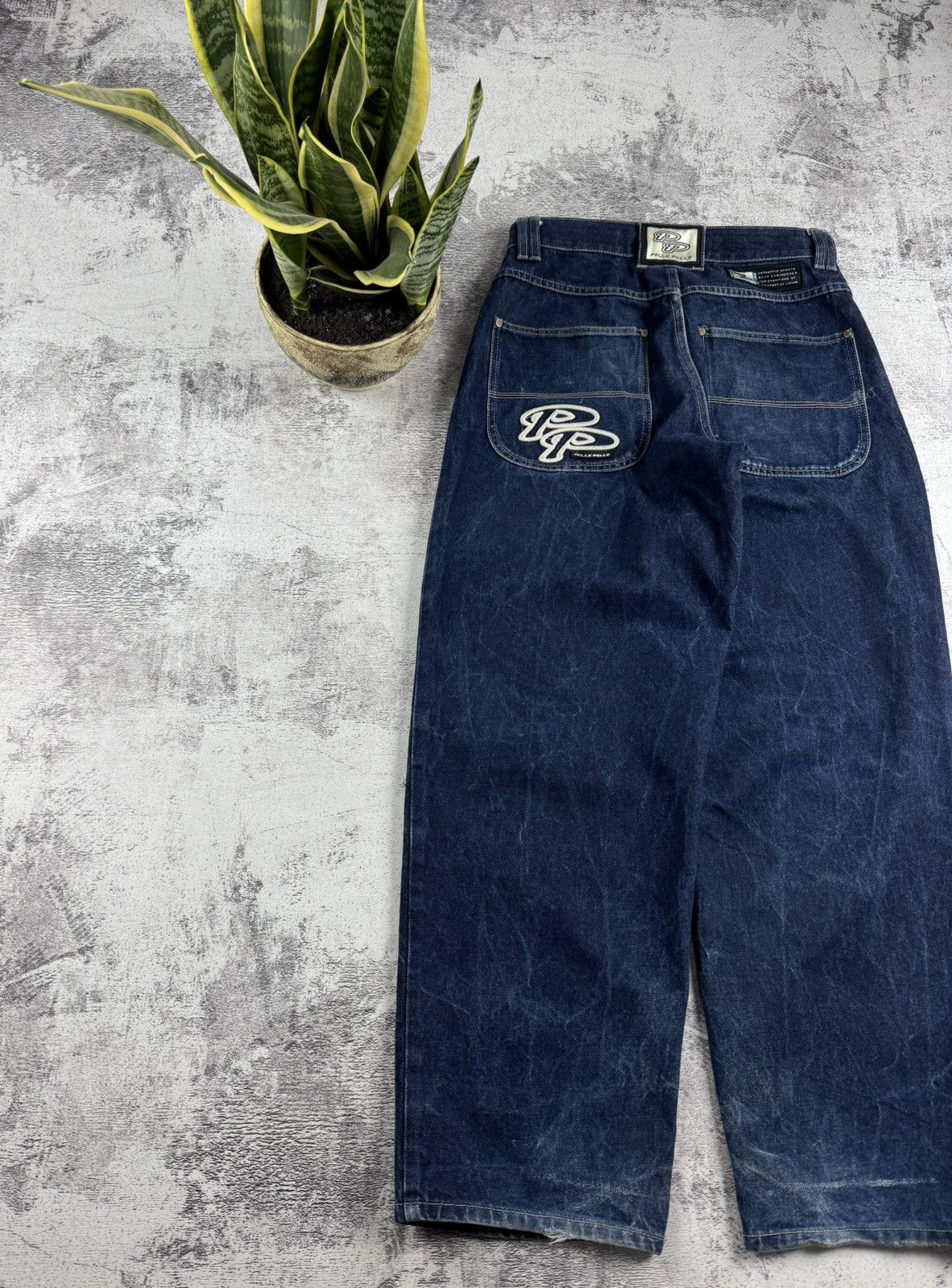 Pelle Pelle PELLE PELLE DENIM RAP HIP HOP BAGGY CARPENTER 90S JEANS PANTS Size US 30 / EU 46 - 3 Thumbnail