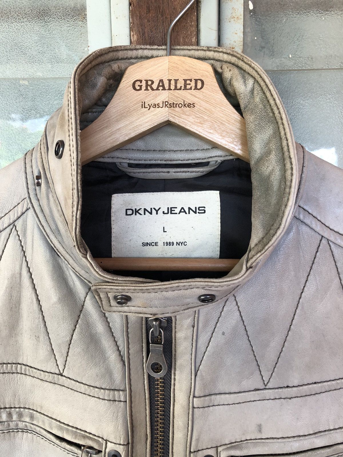 DKNY DKNY Ride Punk Leather Jacket Size US L / EU 52-54 / 3 - 17 Thumbnail