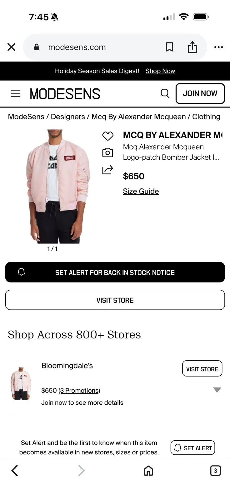 McQ Alexander McQueen Men’s McQ Alexander McQueen pink bomber jacket patch IT48 Size US M / EU 48-50 / 2 - 17 Thumbnail