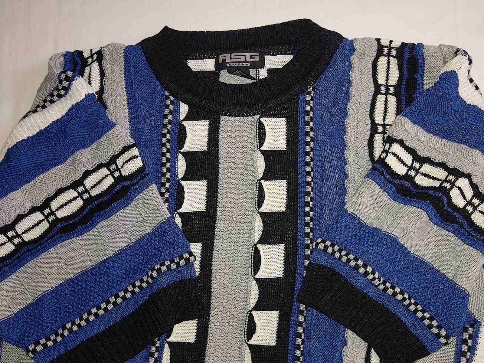 Vintage Vintage ASG USA knitted pullover Size US XL / EU 56 / 4 - 4 Thumbnail